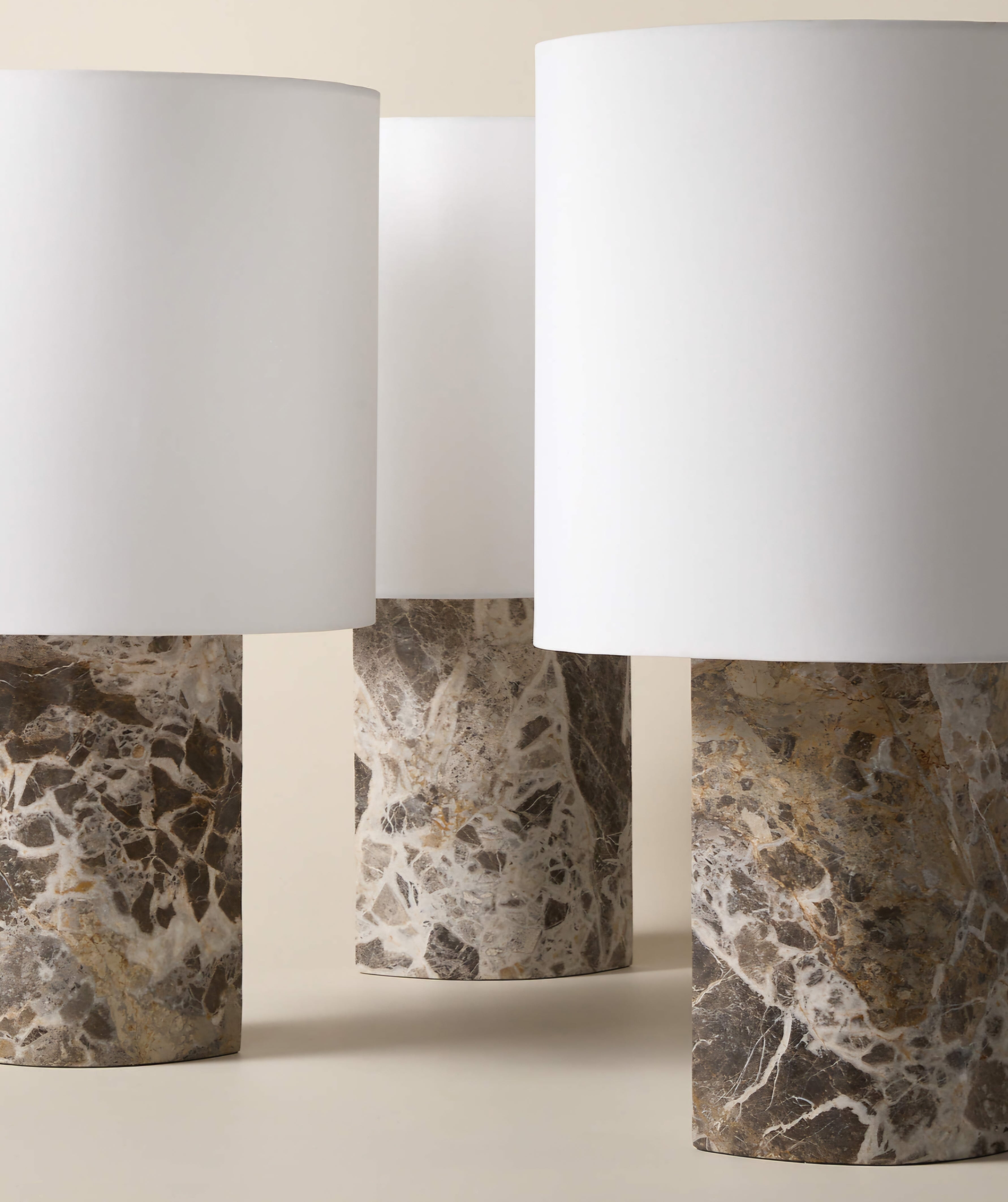 THE ONE × Ashtin — Grey Marble Table Lamp