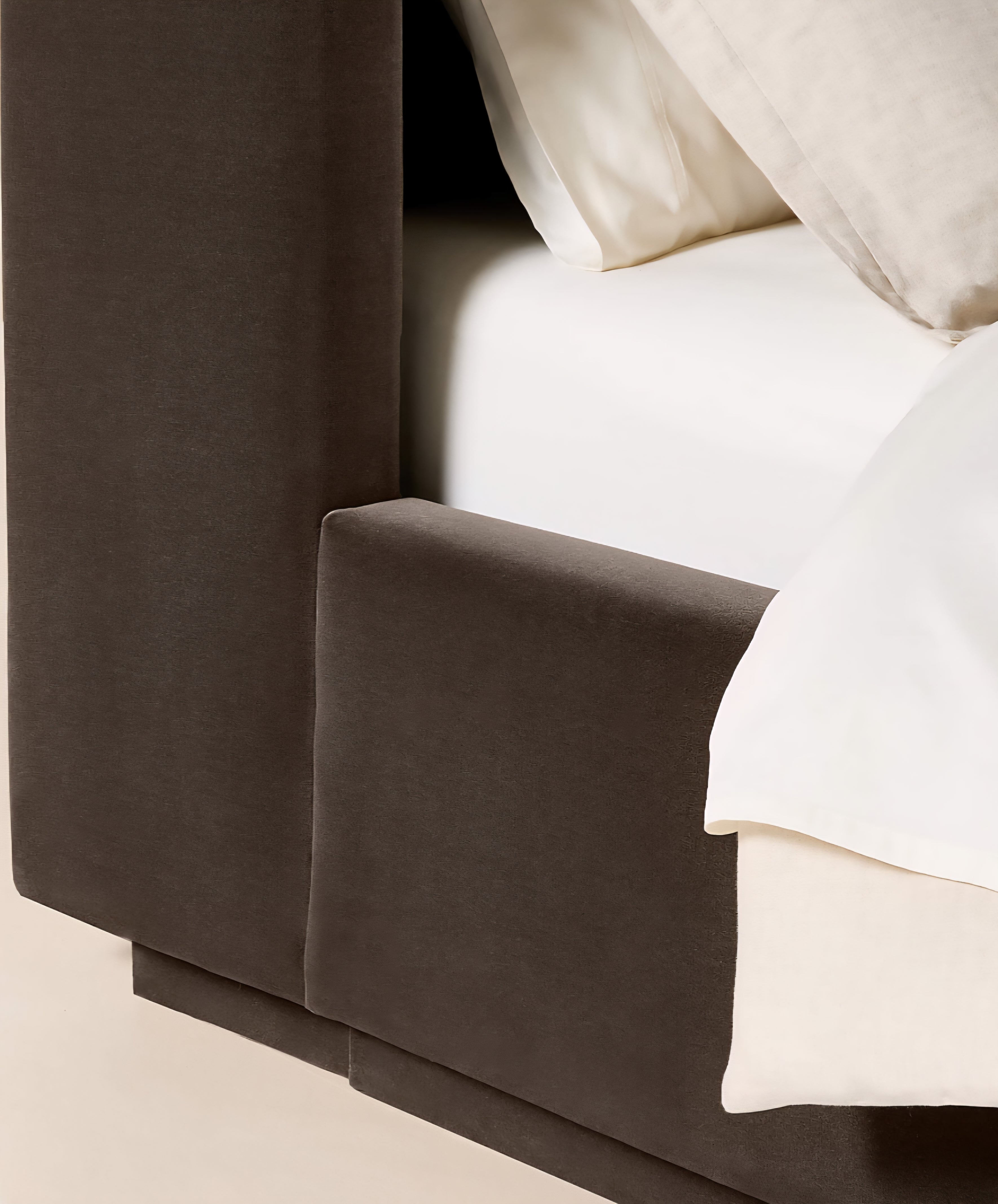 THE ONE × Russell — Velvet Upholstered Queen Storage Bed