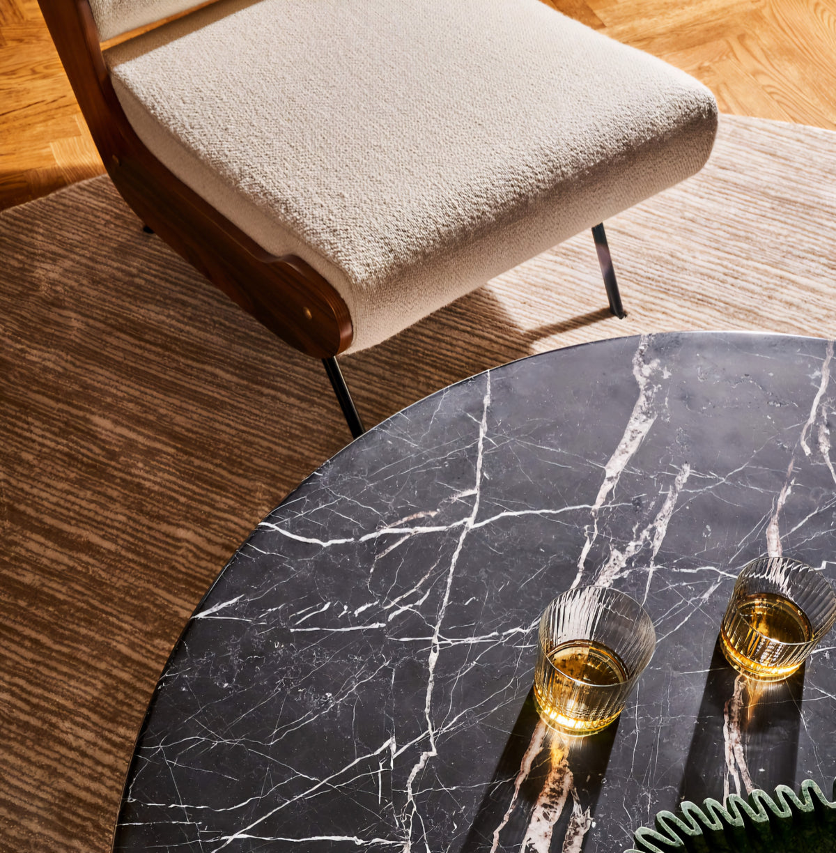 THE ONE × Meda — Ivory Wool Lounge Chair