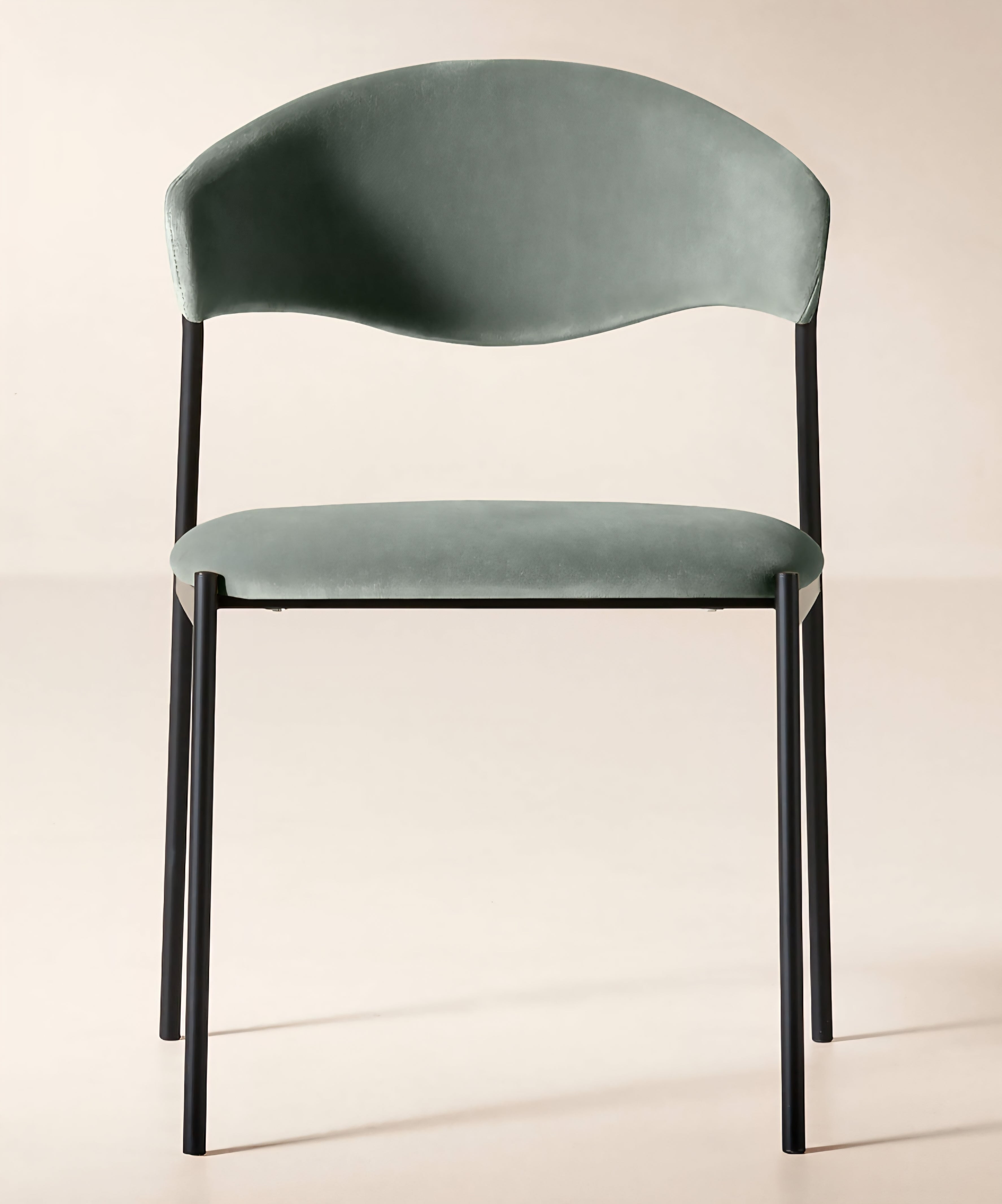 THE ONE × Damato — Mink Velvet Dining Chair