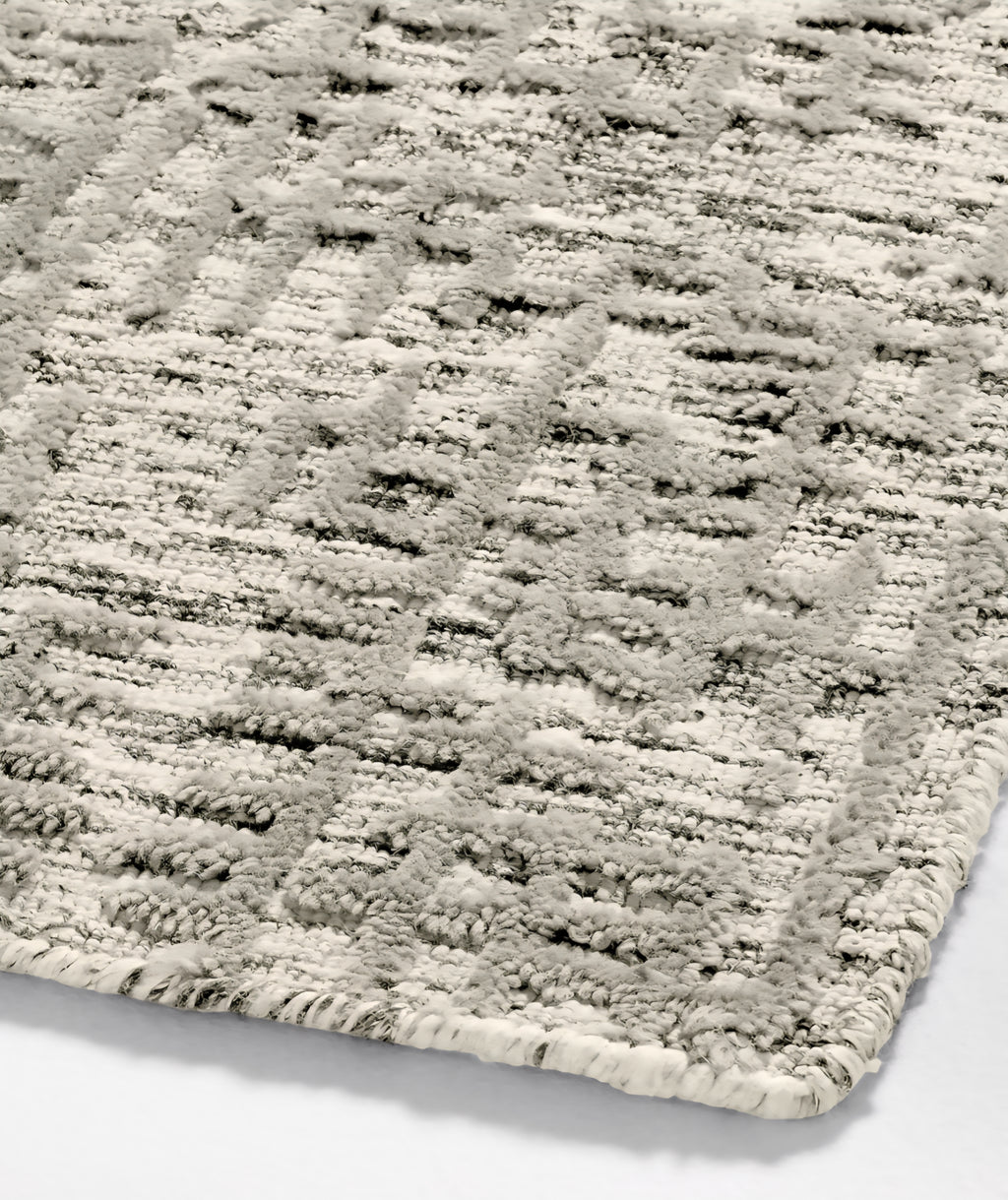 THE ONE × Montauban — Wool Blend Handwoven Grey Area Rug (12'x15')