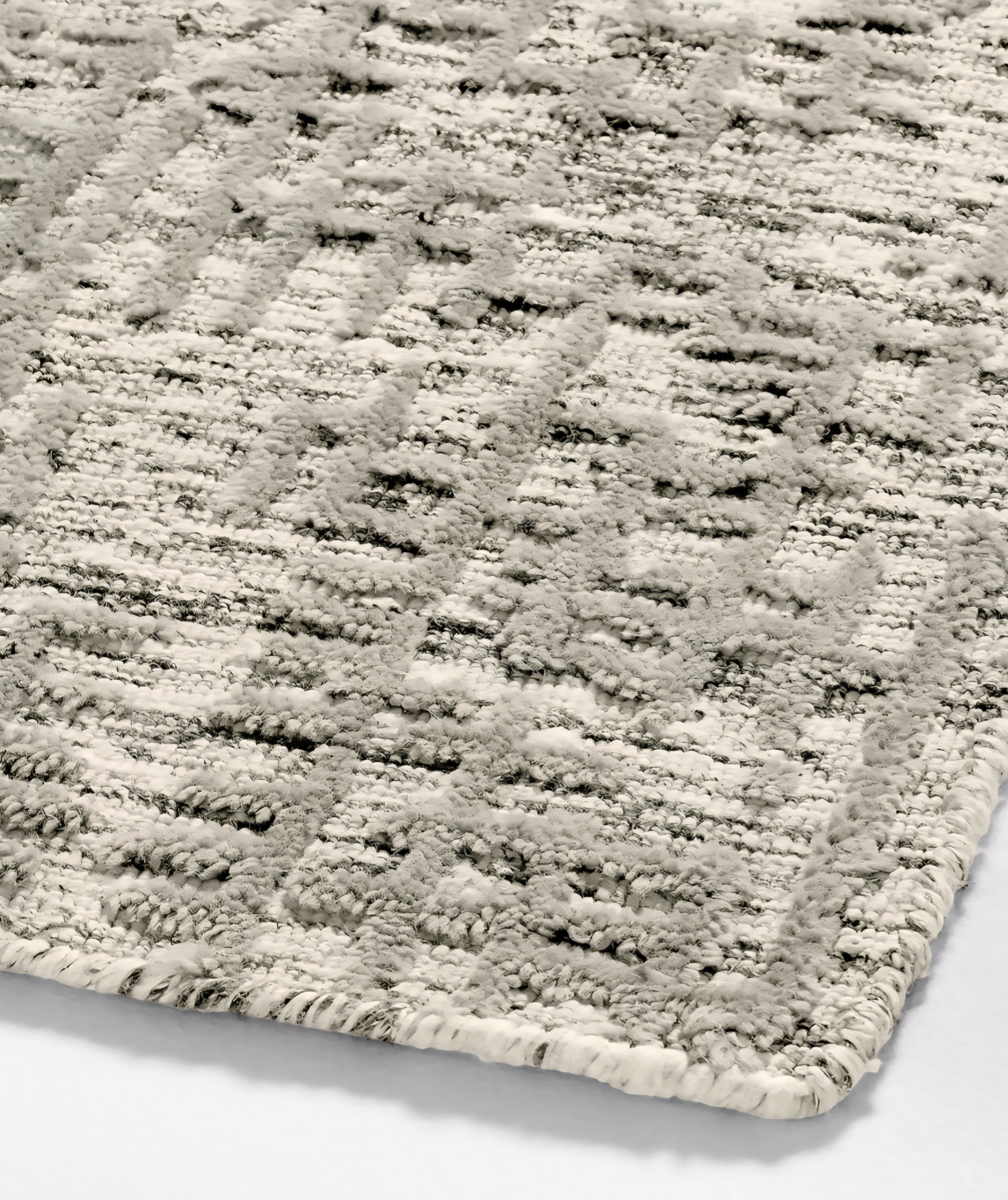 THE ONE × Montauban — Wool Blend Handwoven Grey Area Rug (12'x15')