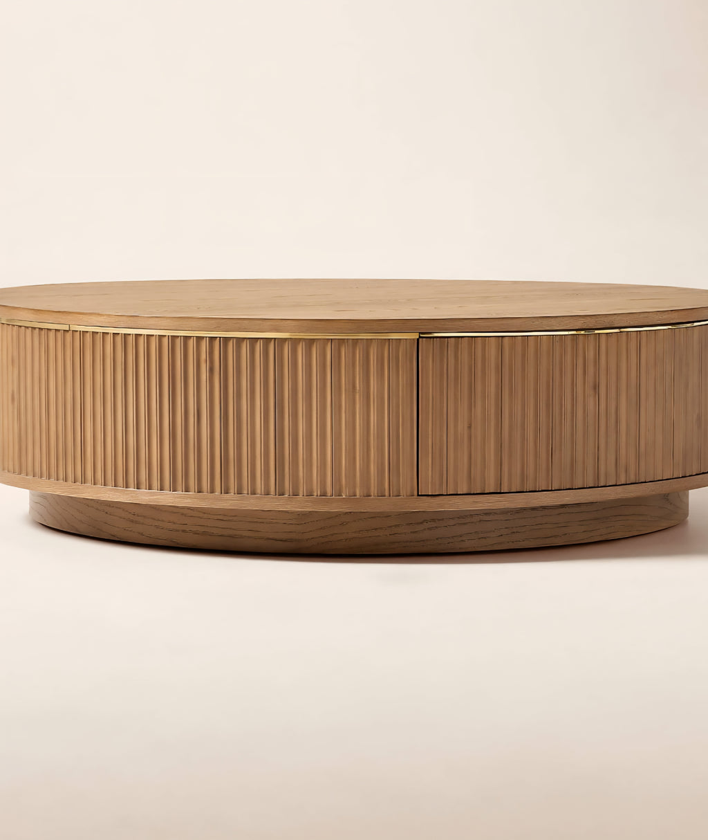 THE ONE × Davison — Fluted Oak Coffee Tables