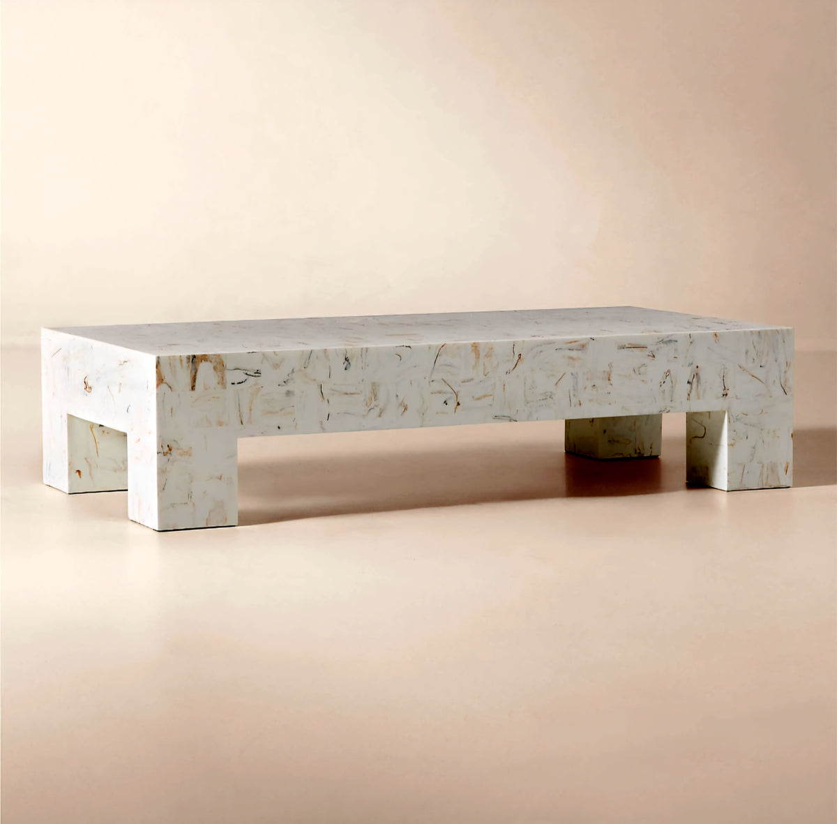 THE ONE × Scatola — Brown Burl Wood Coffee Table
