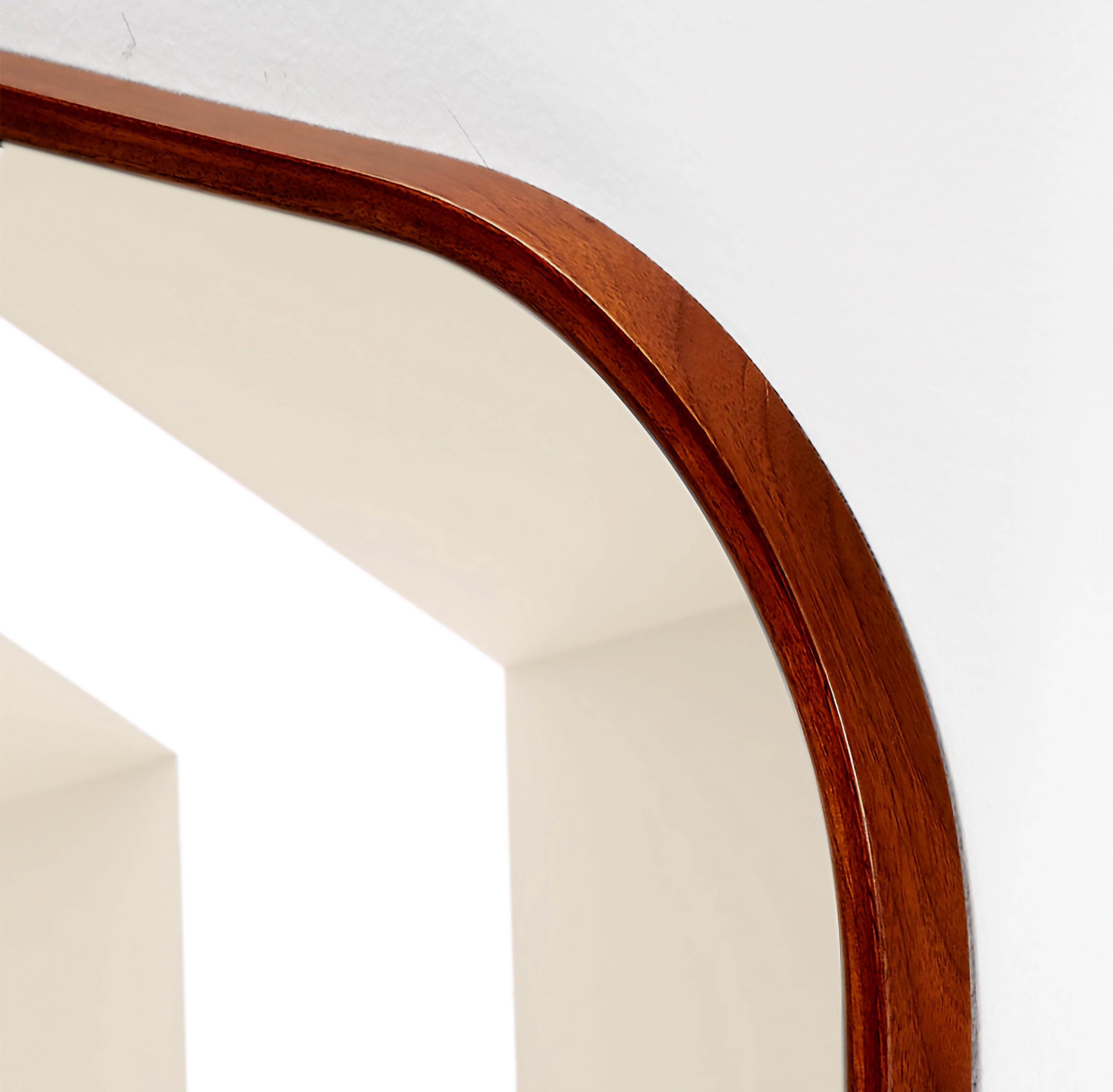 THE ONE × Edge — Walnut Arch Rectangle Floor Mirror