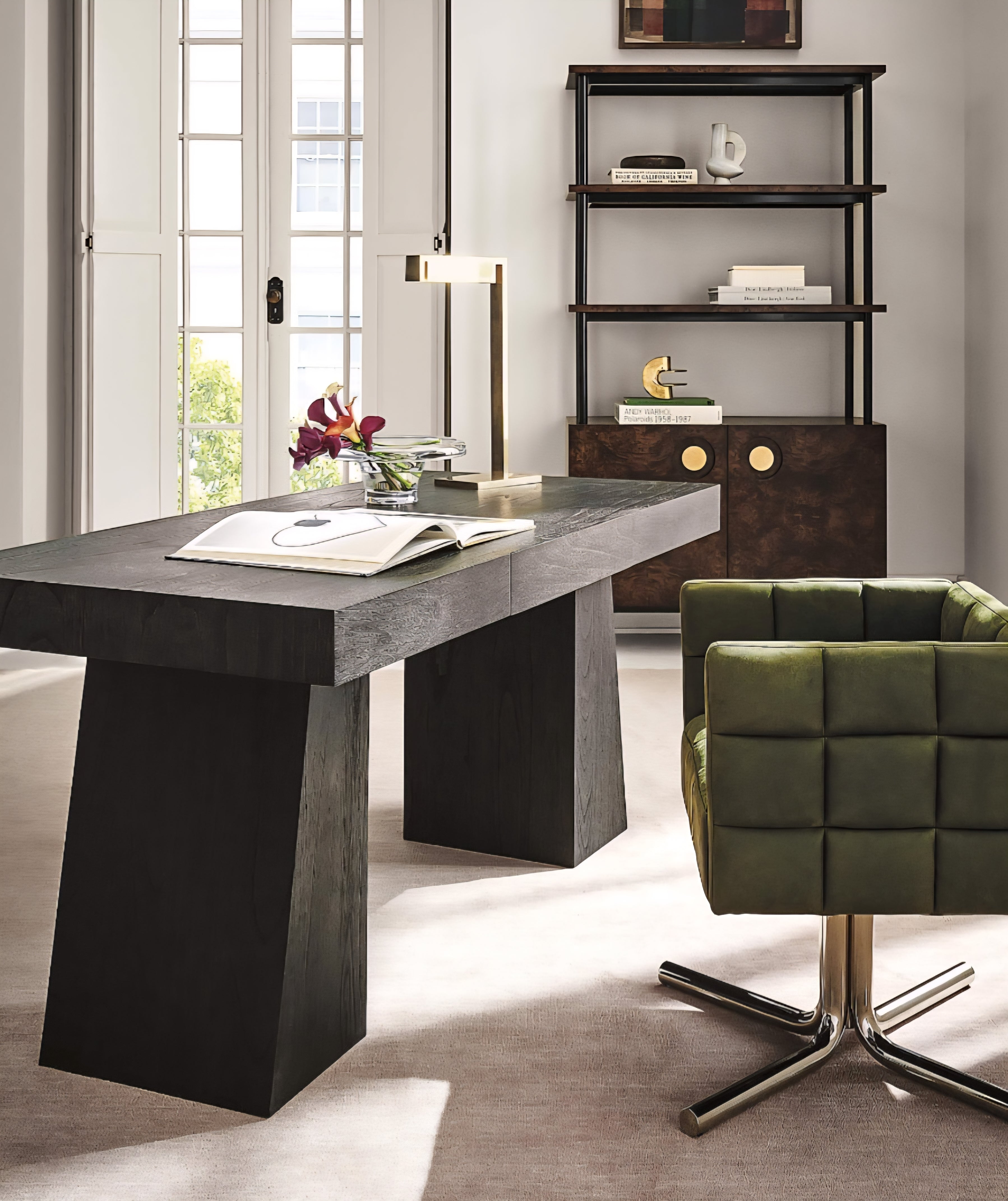 THE ONE × Ridge — Bleached Wood Desk with Drawer