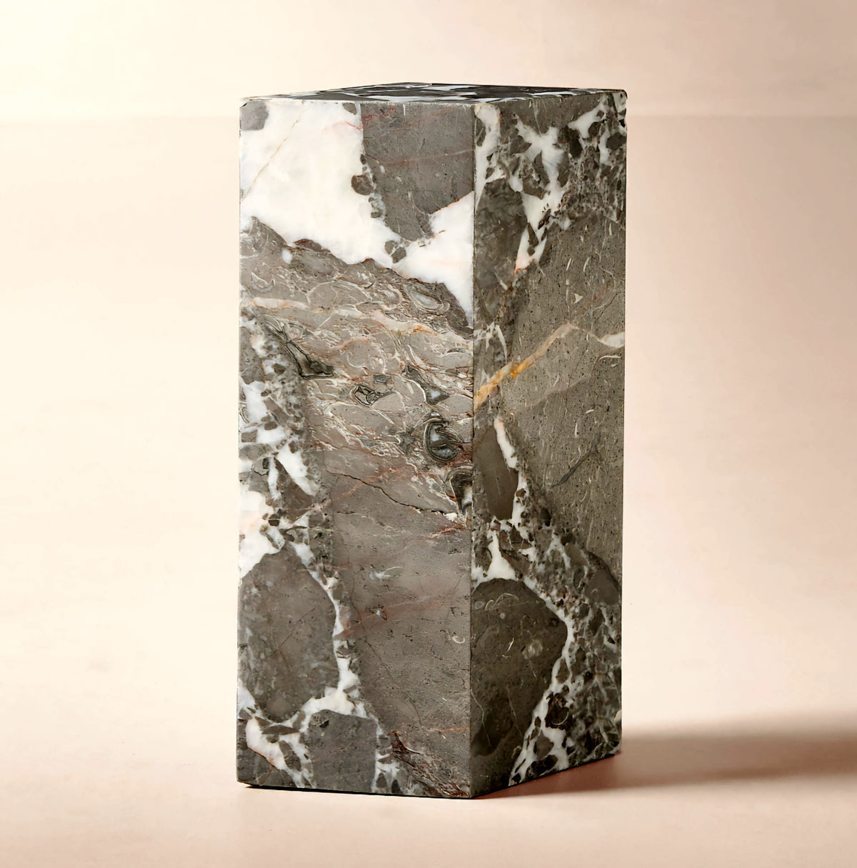 THE ONE × Saul — Grey Marble Drink Table