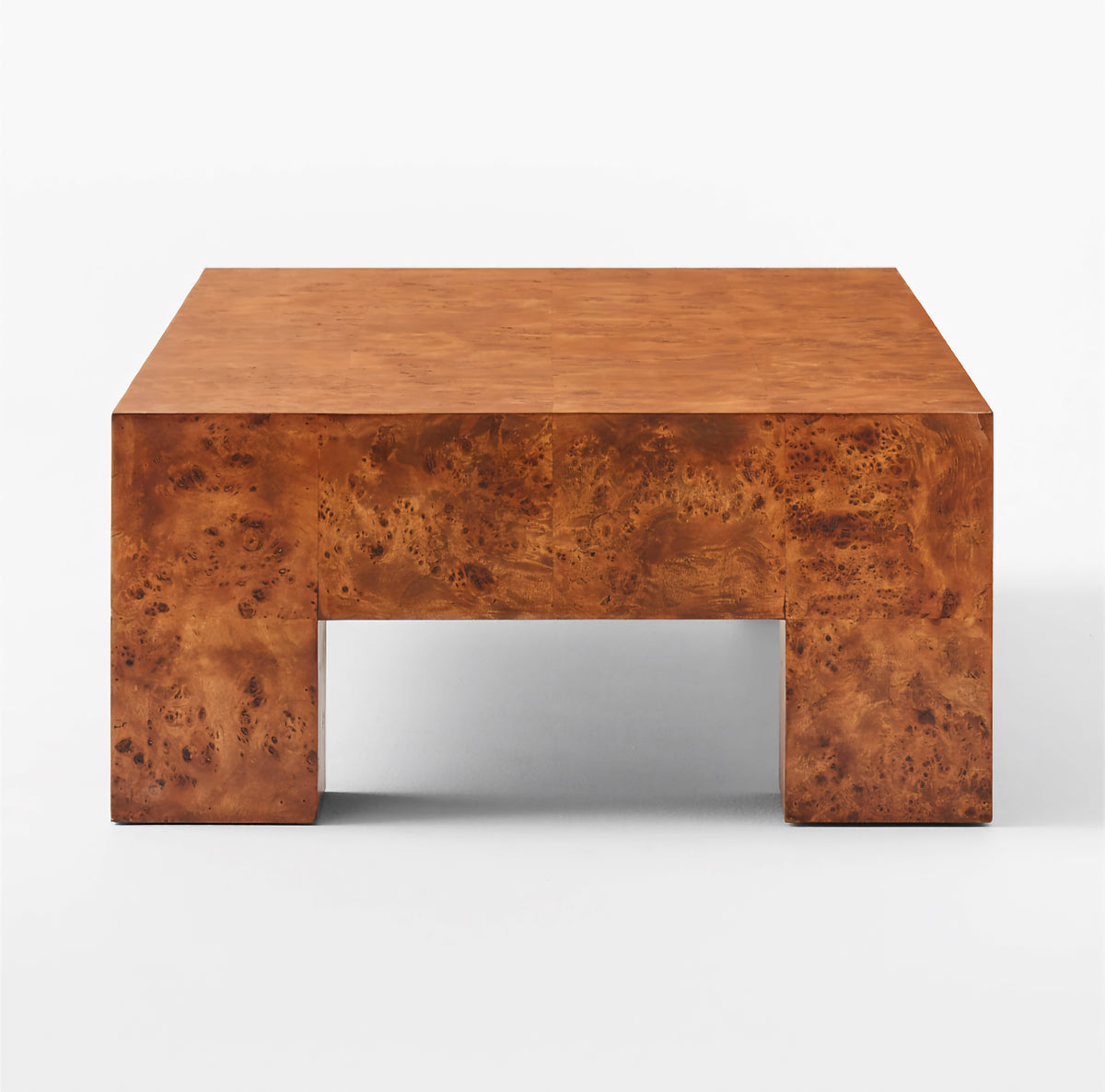 THE ONE × Scatola — Brown Burl Wood Coffee Table