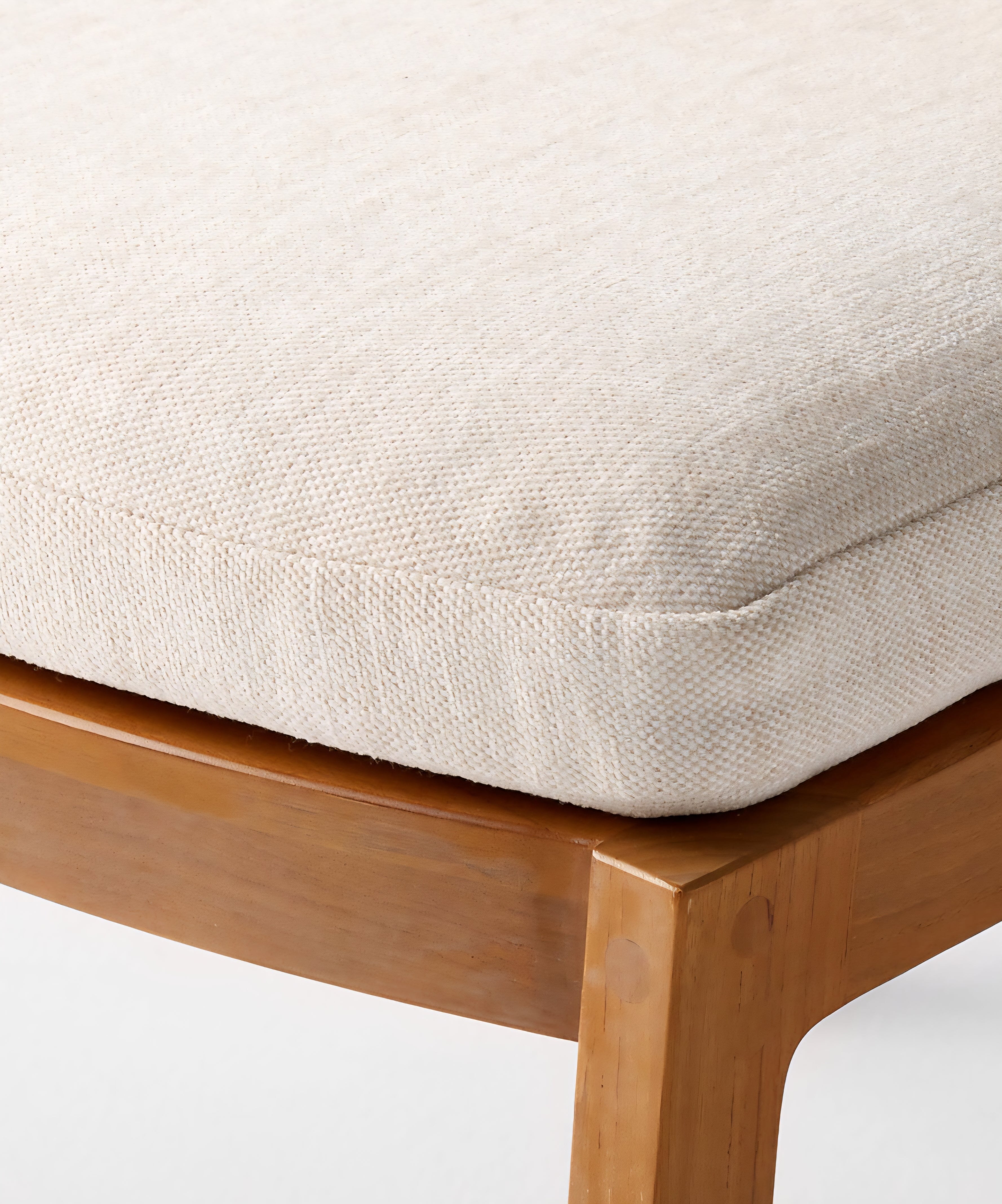 THE ONE × Roc — Teak and Rattan Stool