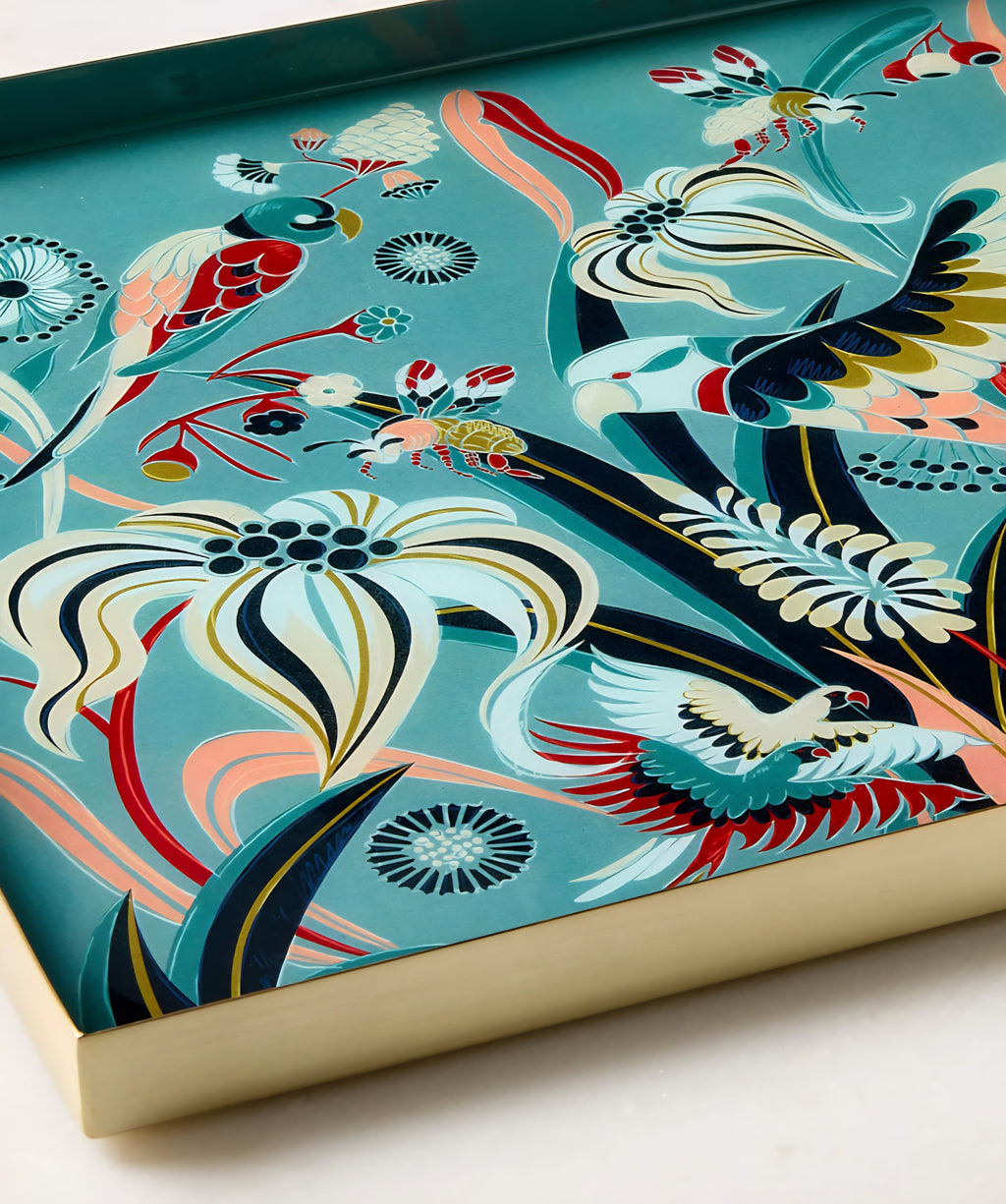 THE ONE × Le Paradis — Rectangular Stainless Steel and Enamel Serving Tray