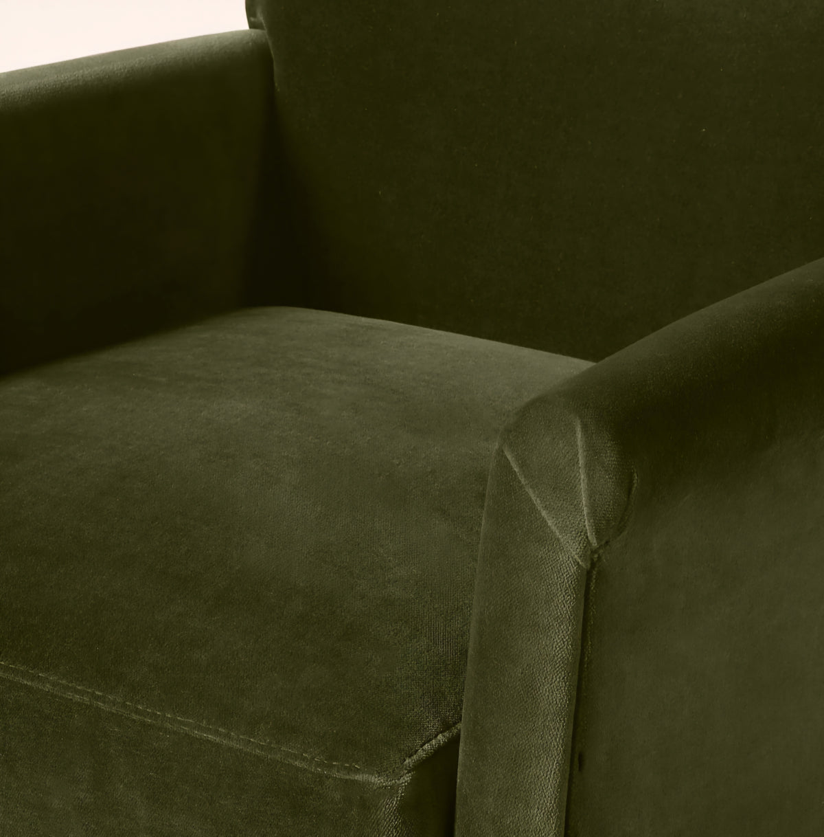 THE ONE × Olson — Cognac Brown Velvet Accent Chair