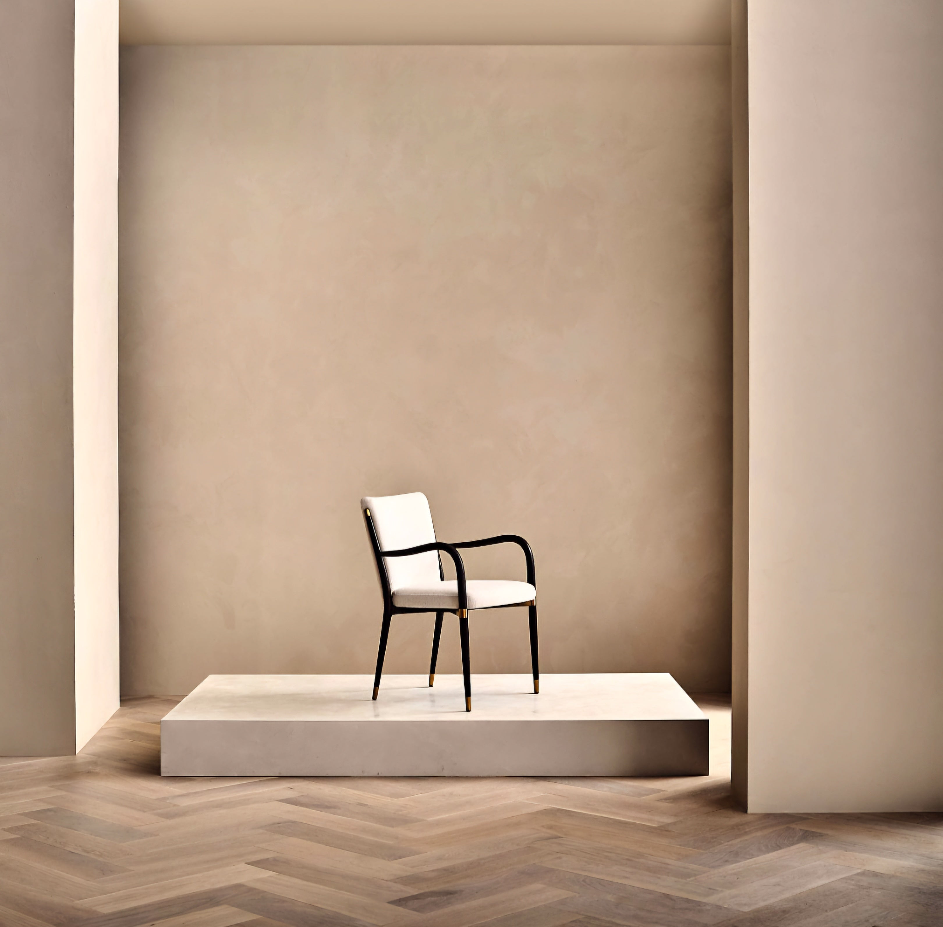 THE ONE × Norrie — Snow White Performance Fabric Dining Armchair