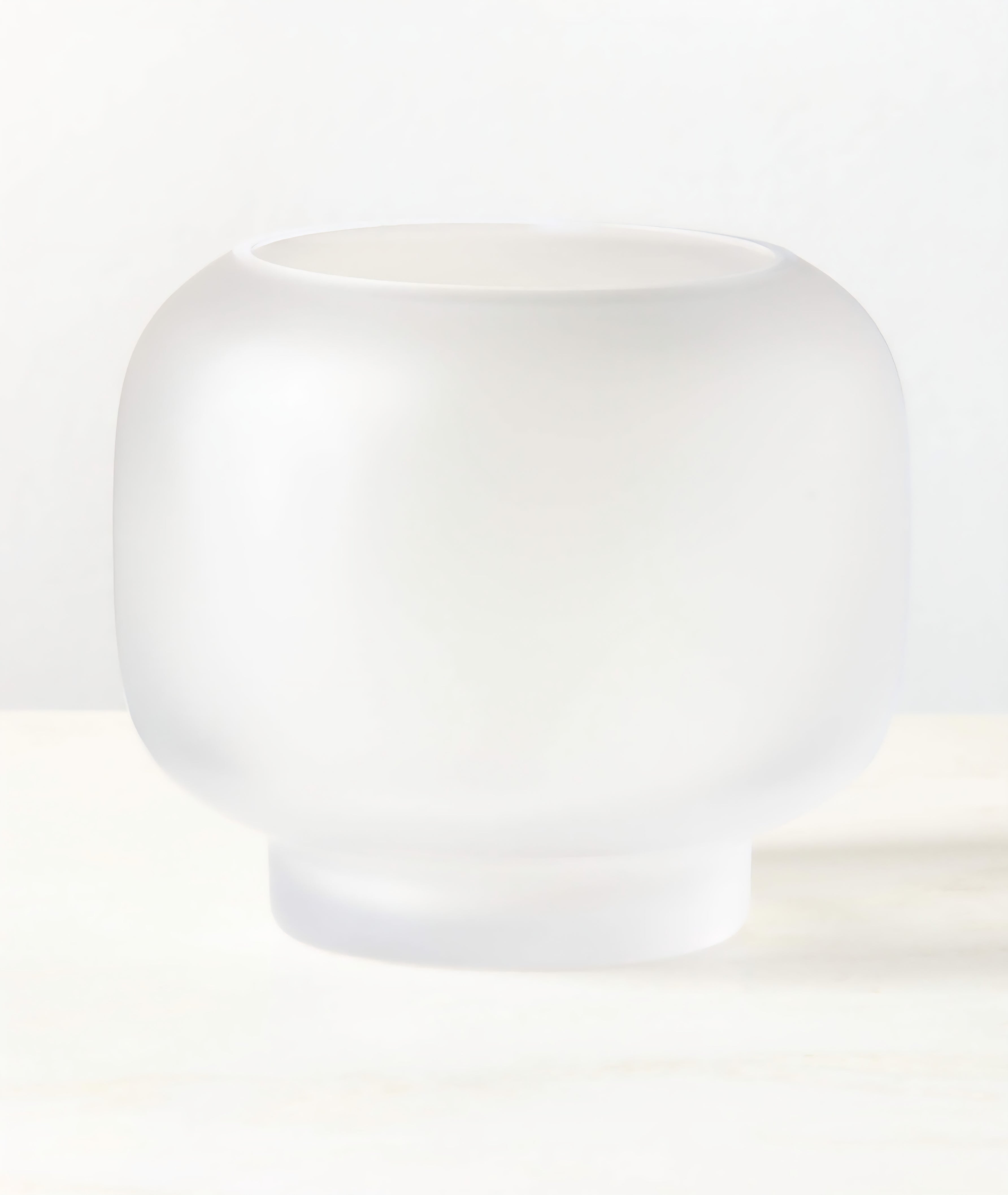 THE ONE × Coco — Round Smoked Amber Glass Hurricane Candle Holder