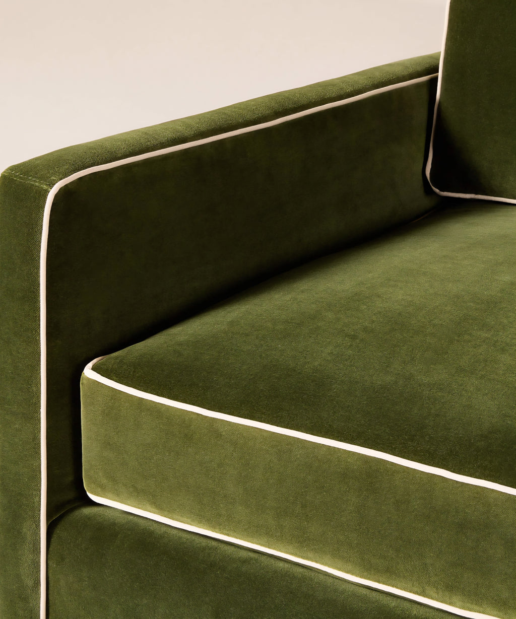 THE ONE × Brett — Jade Green Velvet Sofa