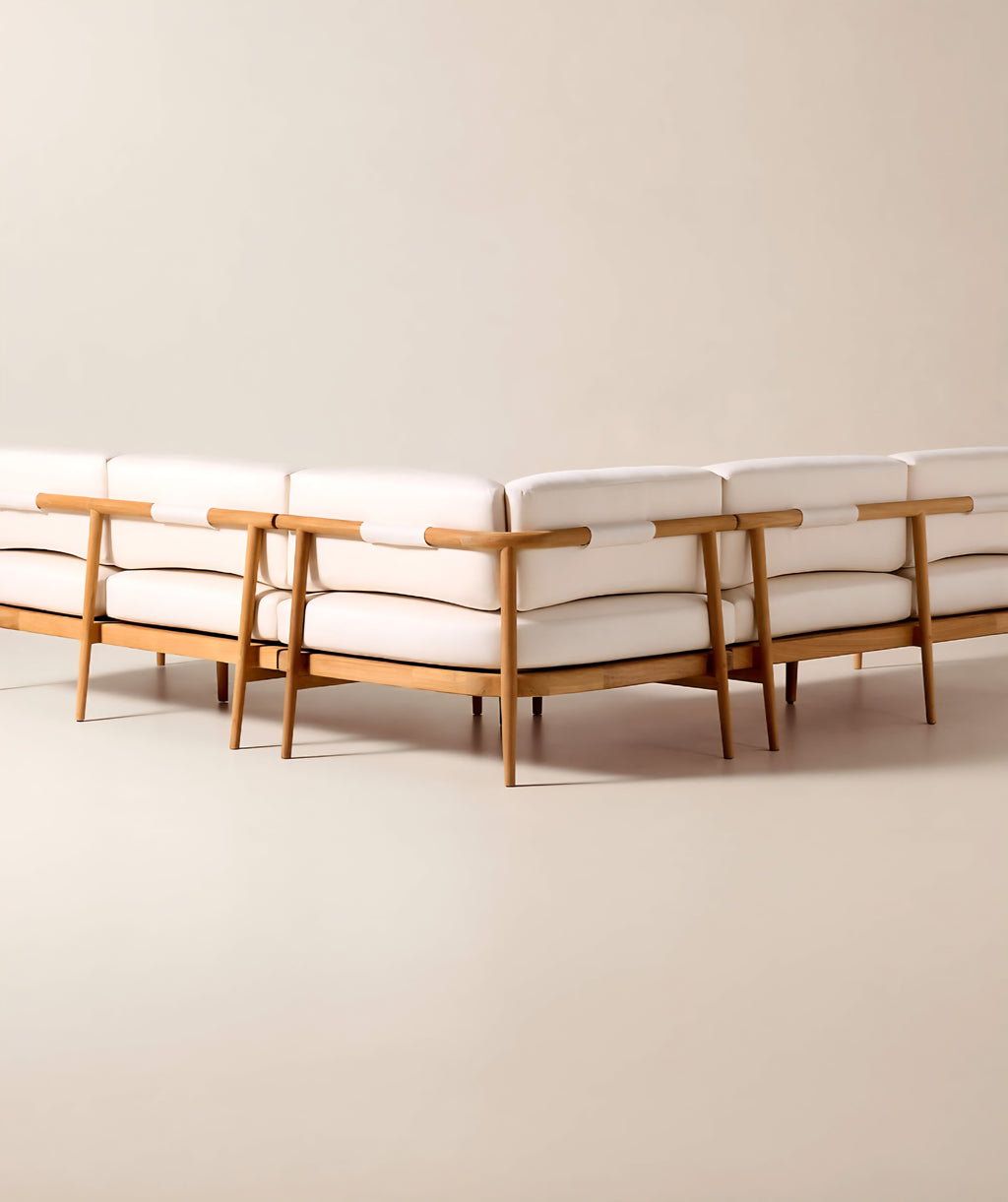 THE ONE × Tide —Outdoor Sectional Collection with Ivory Sunbrella® Cushions