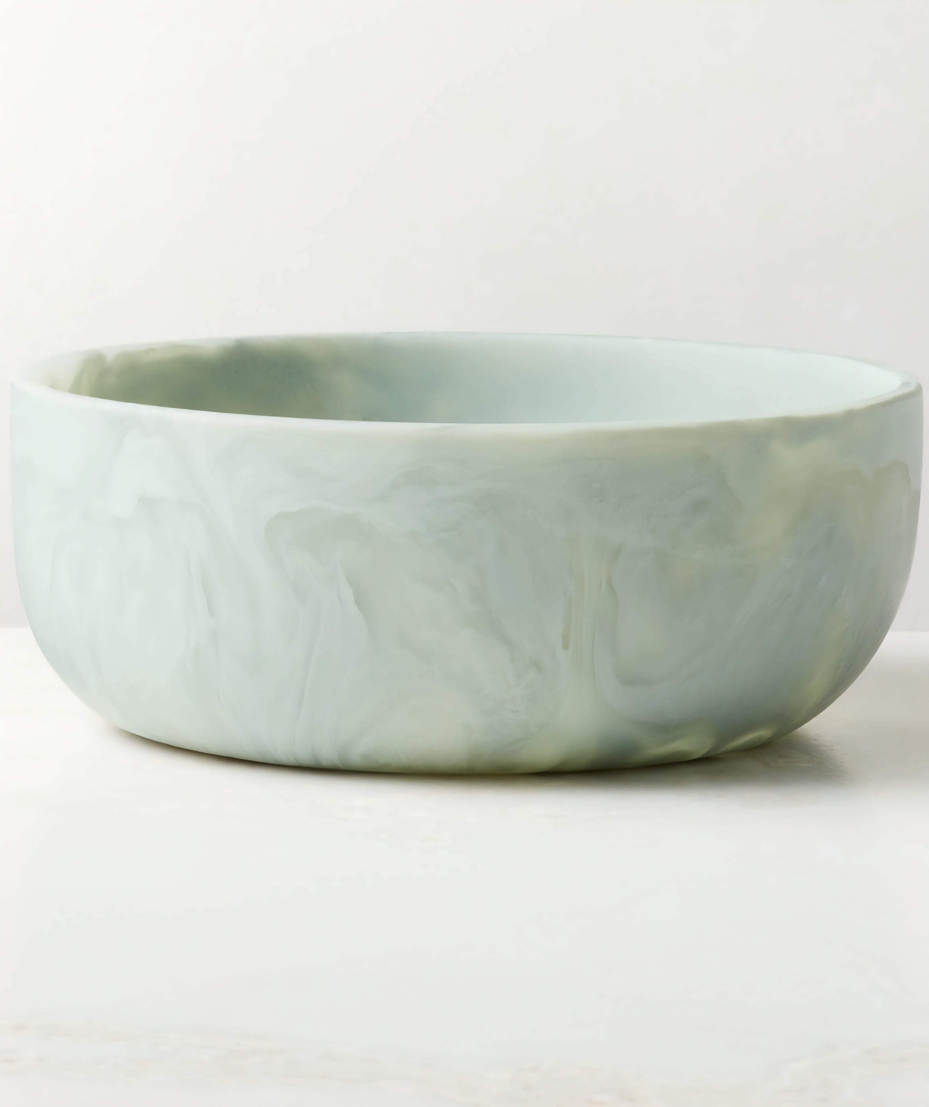 THE ONE × Radley — Light Teal Swirl Resin Serving Bowl