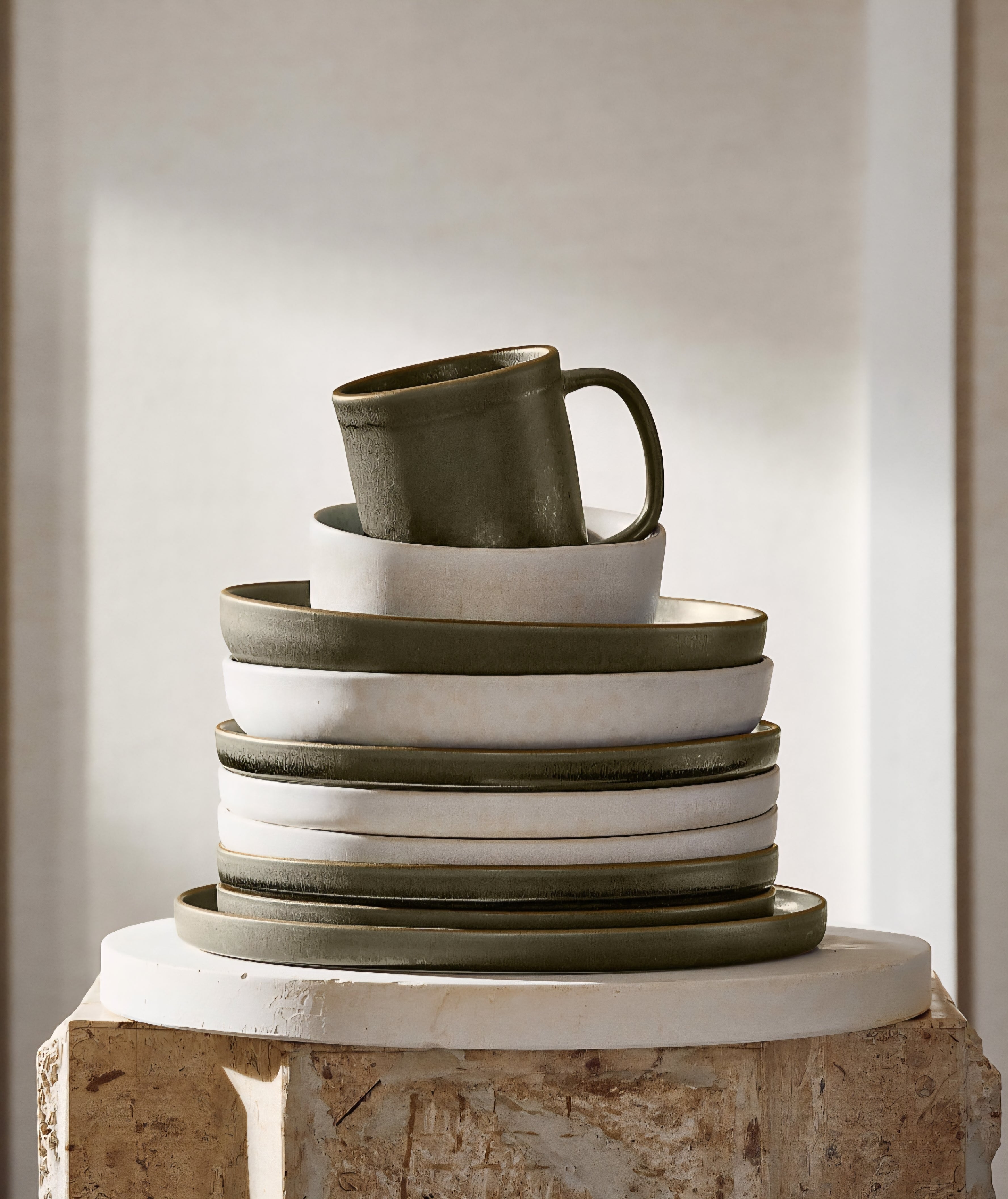 THE ONE × Drift — Reactive Glaze Pasta & Soup Bowls
