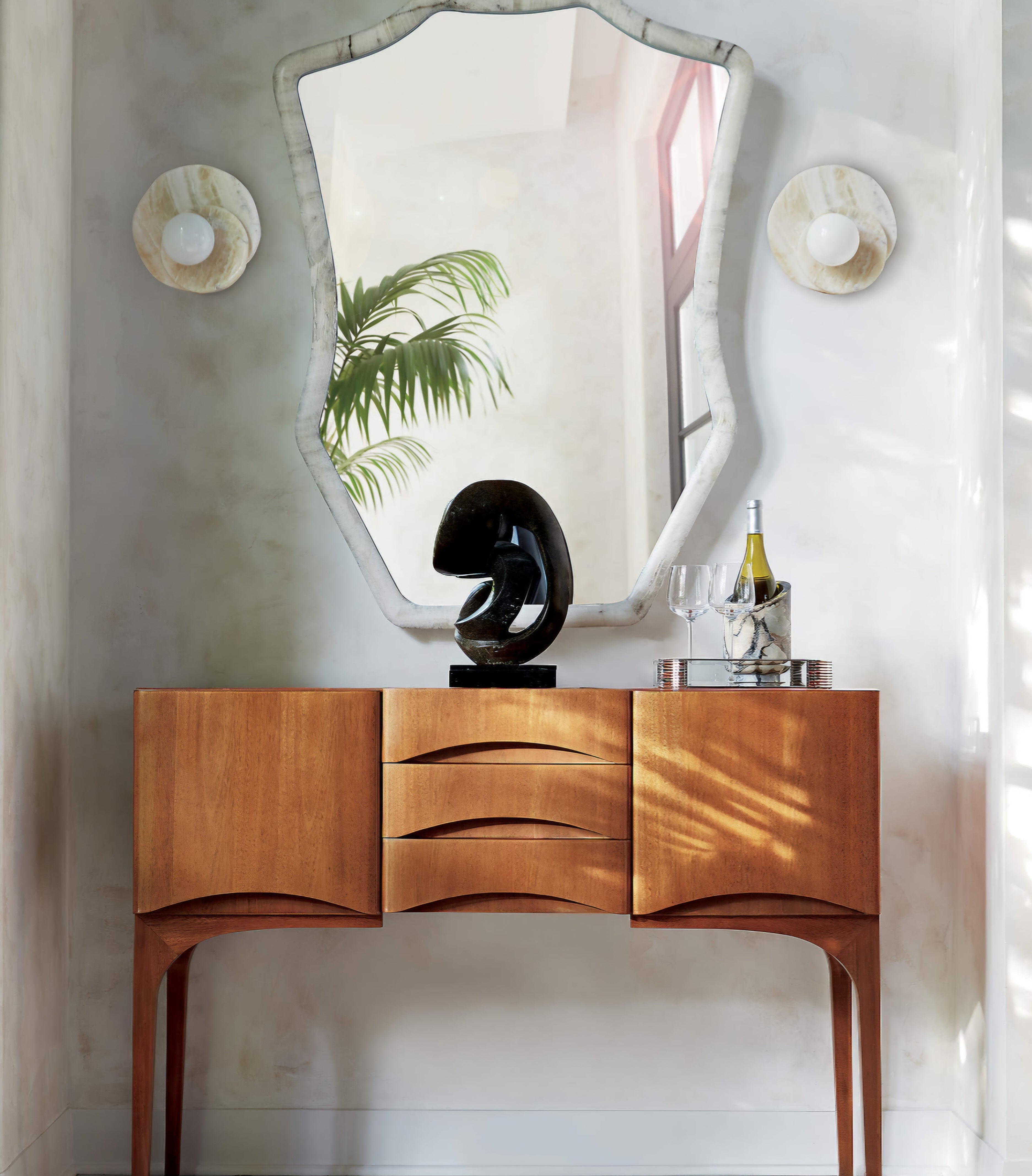 THE ONE × Astr — White Onyx Wall Sconce