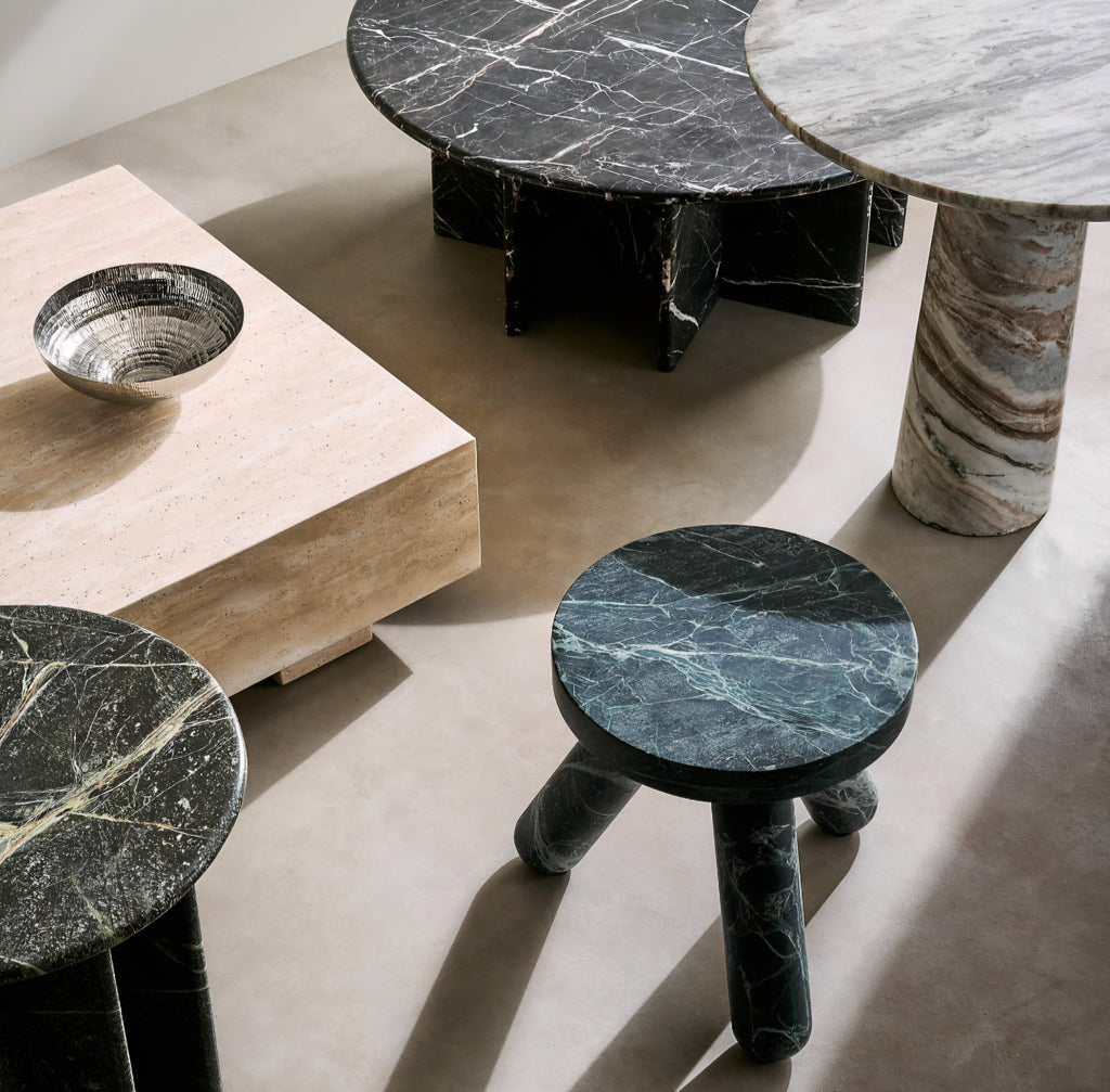 THE ONE × Jaxx — Round Marble Side Table