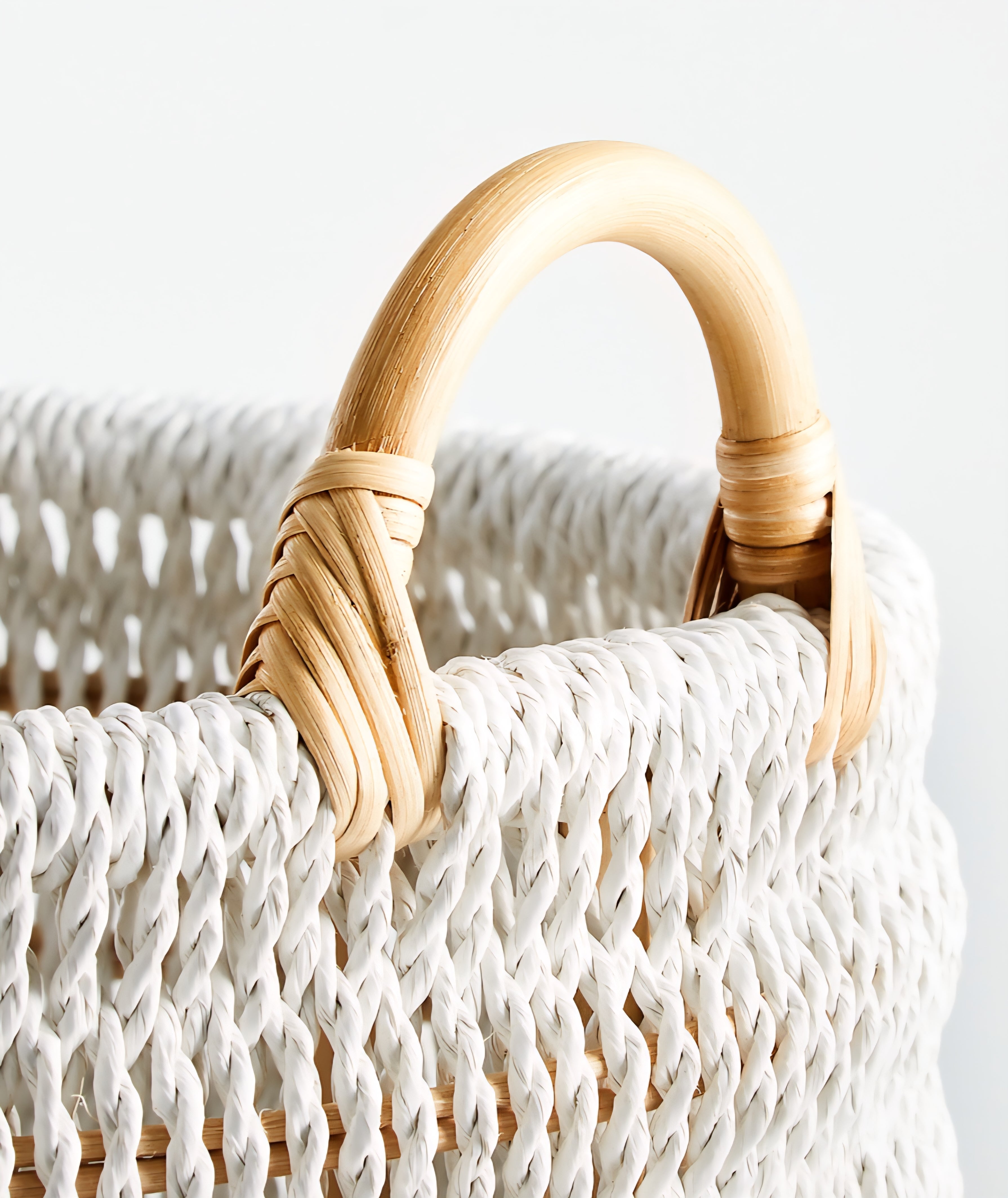 THE ONE × Blanca — Natural/White Rope Basket