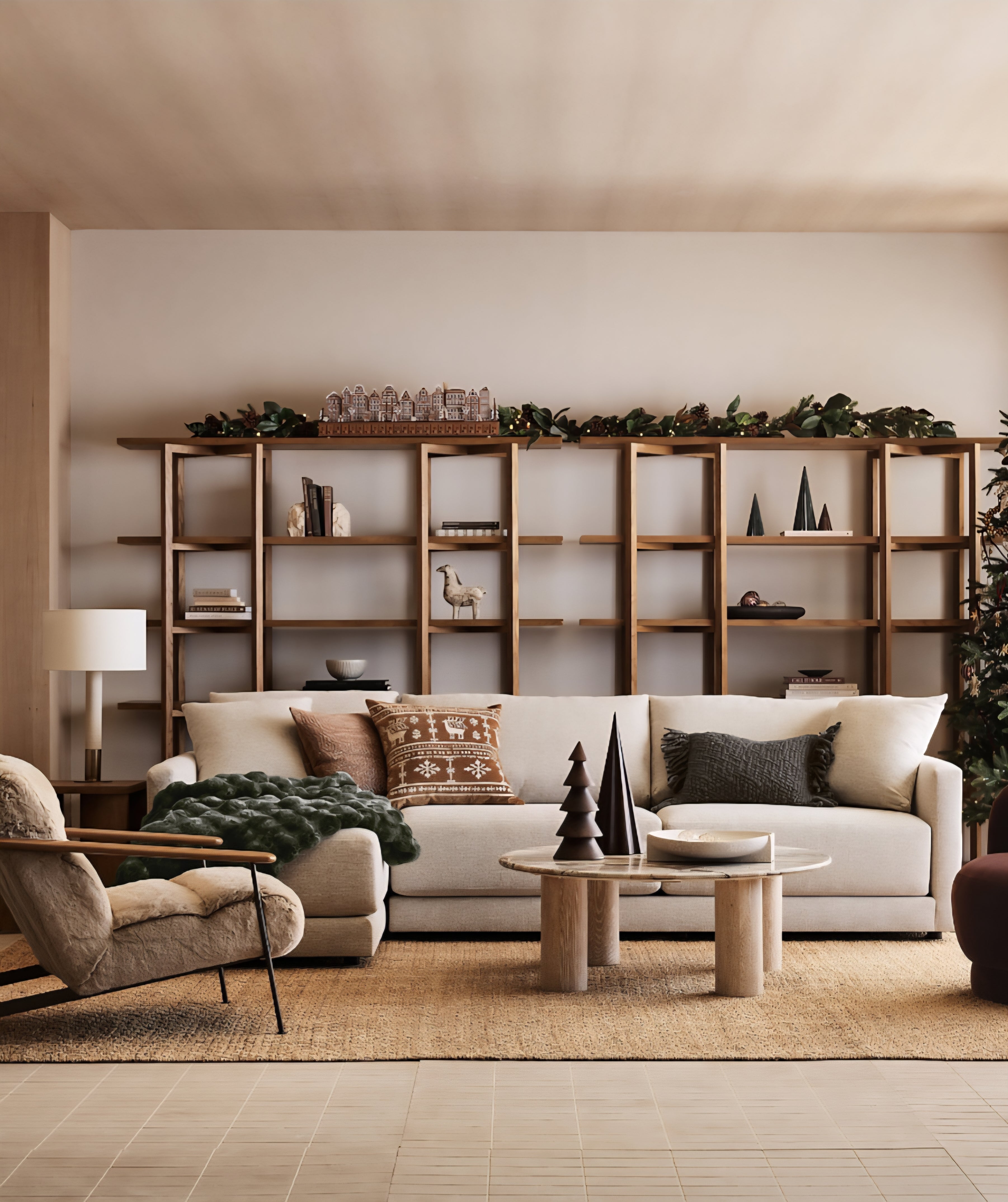 THE ONE × Chalet — Faux Fur Accent Chair