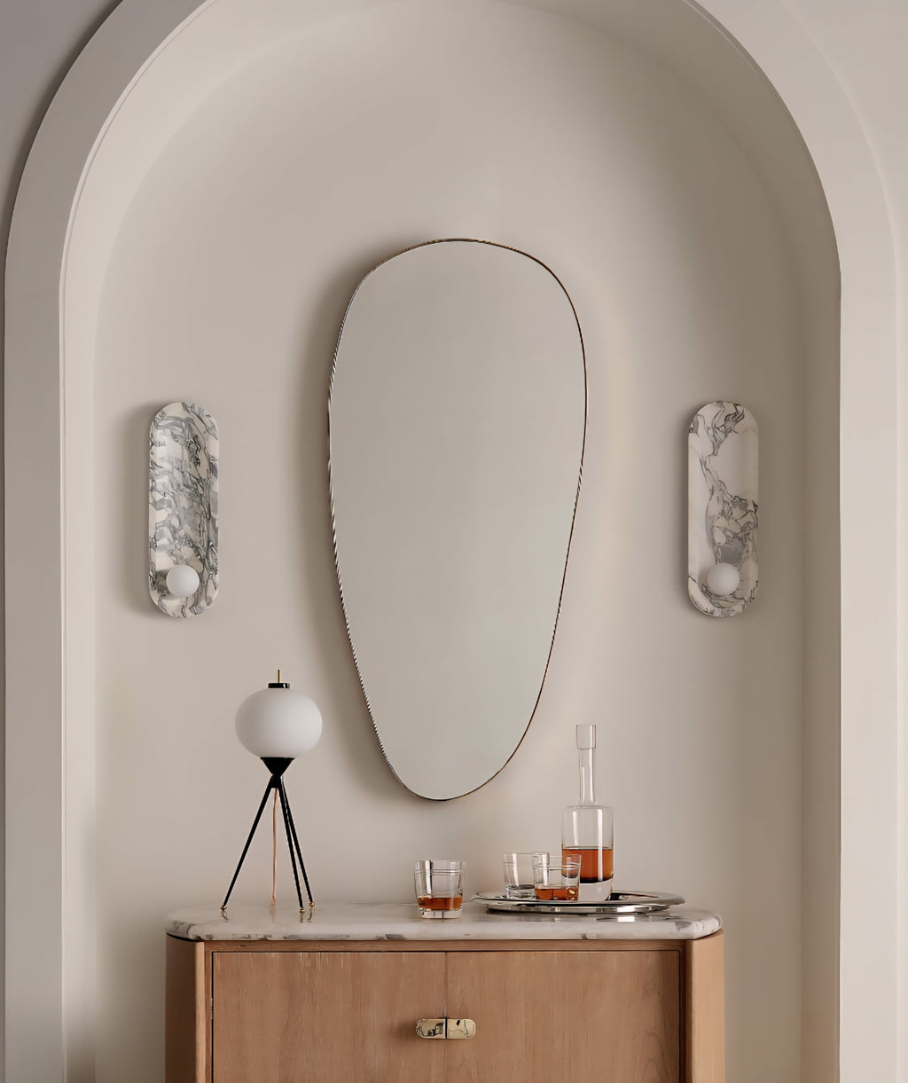 THE ONE × Piero — Round Polished Stainless Steel Serving Tray