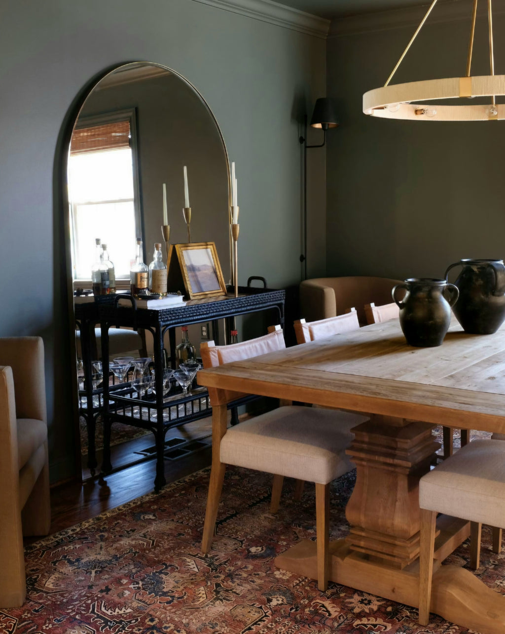 THE ONE × Edge — Extra-Large Brass Arch Floor Mirror