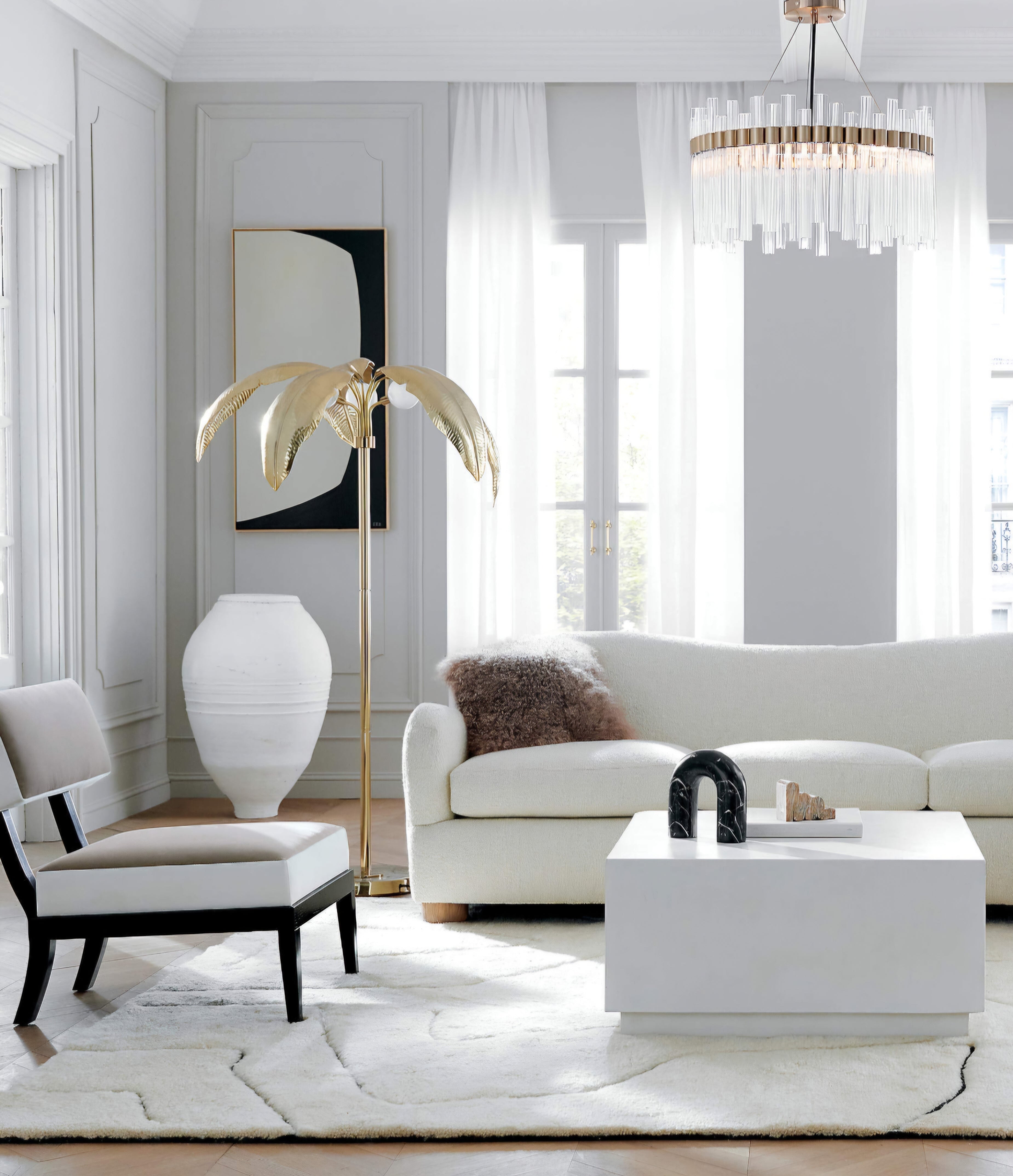 THE ONE × Palm — Brass Finish Floor Lamp