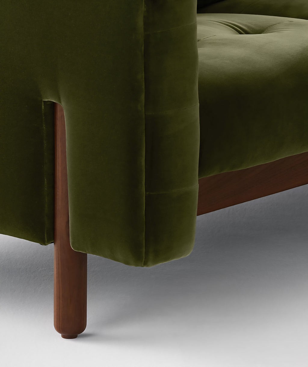 THE ONE × Marconi — Tufted Leather & Velvet Sofa