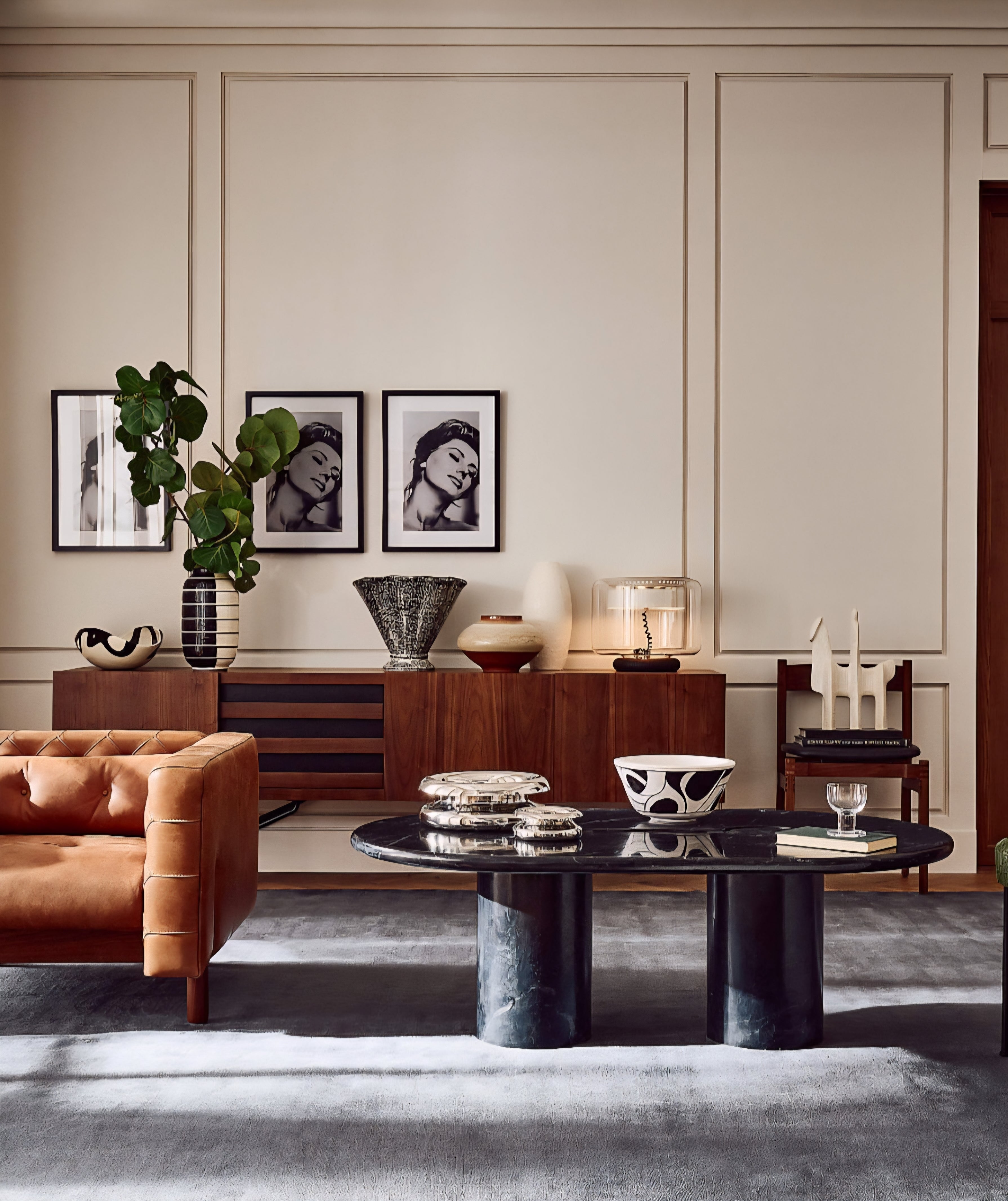 THE ONE × Liguria — Oval Marble Coffee Table
