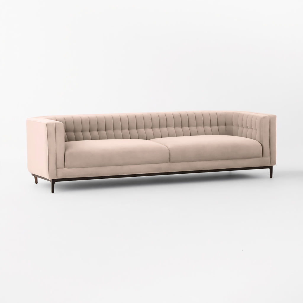 THE ONE × Ambroise — Light Taupe Velvet Sofa