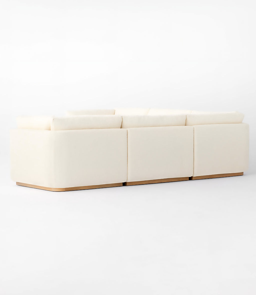 THE ONE × Stormo — Ivory Boucle Sectional Sofa