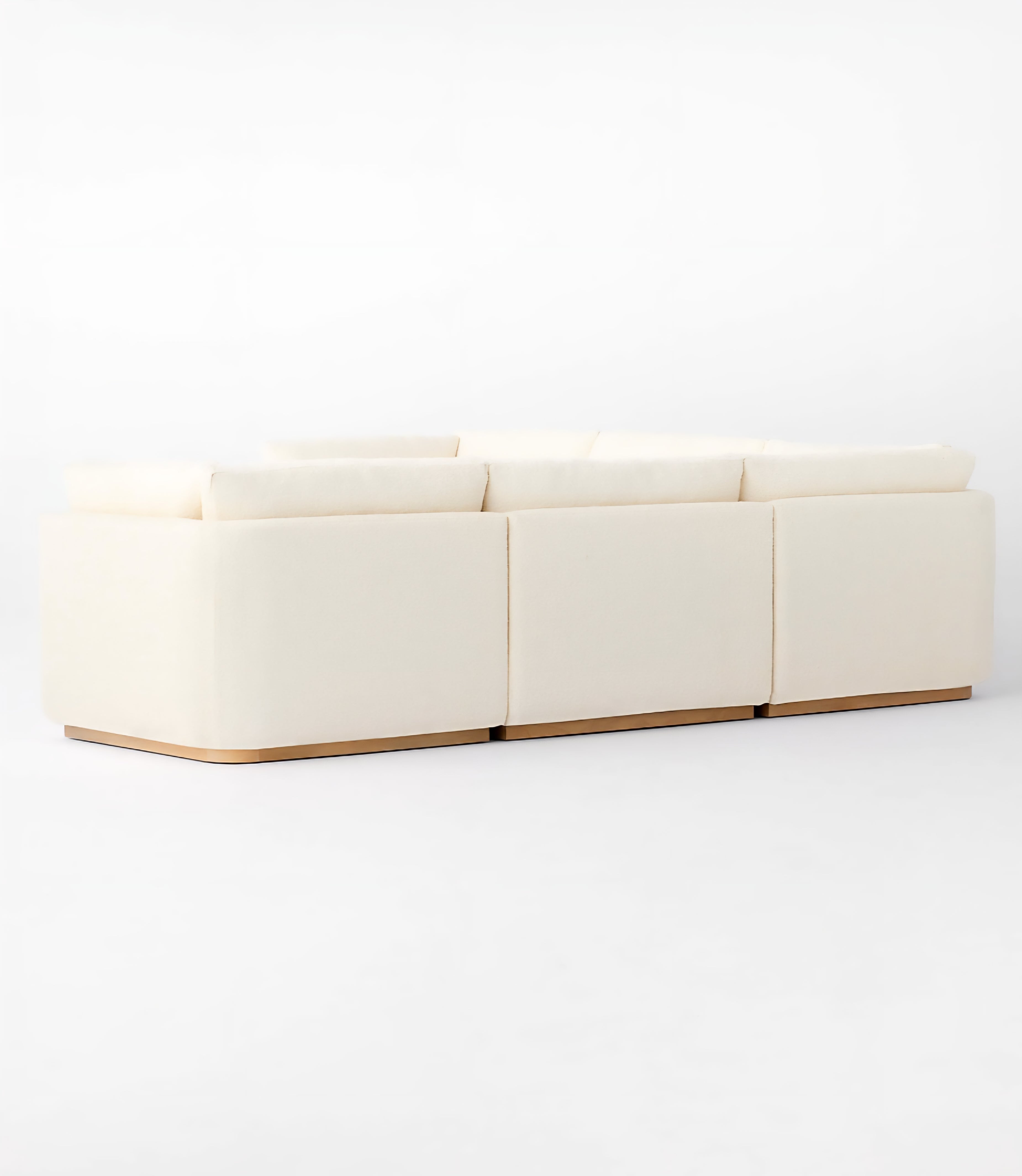 THE ONE × Stormo — Ivory Boucle Sectional Sofa