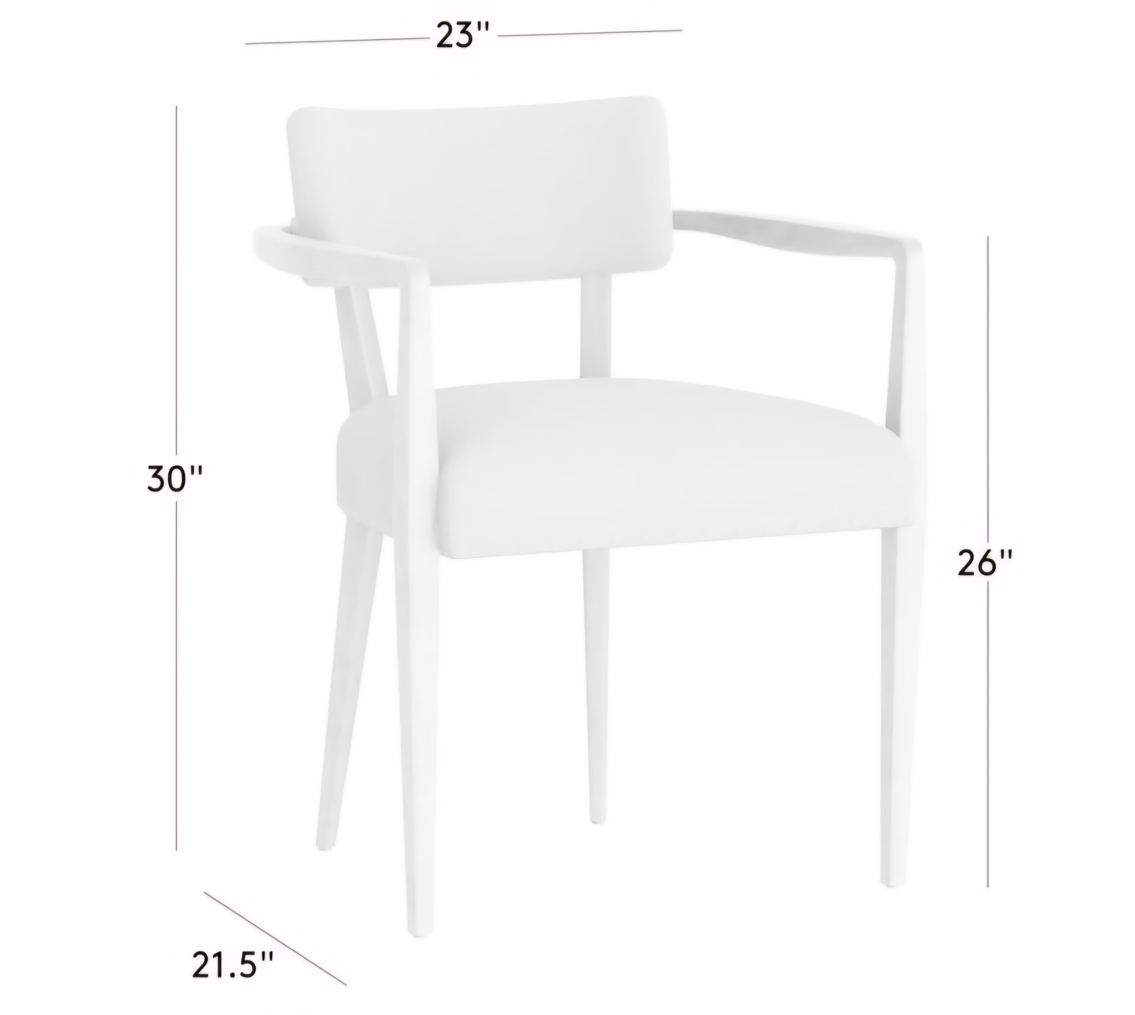 THE ONE × Arlo — Smoked Mauve Performance Fabric Dining Armchair