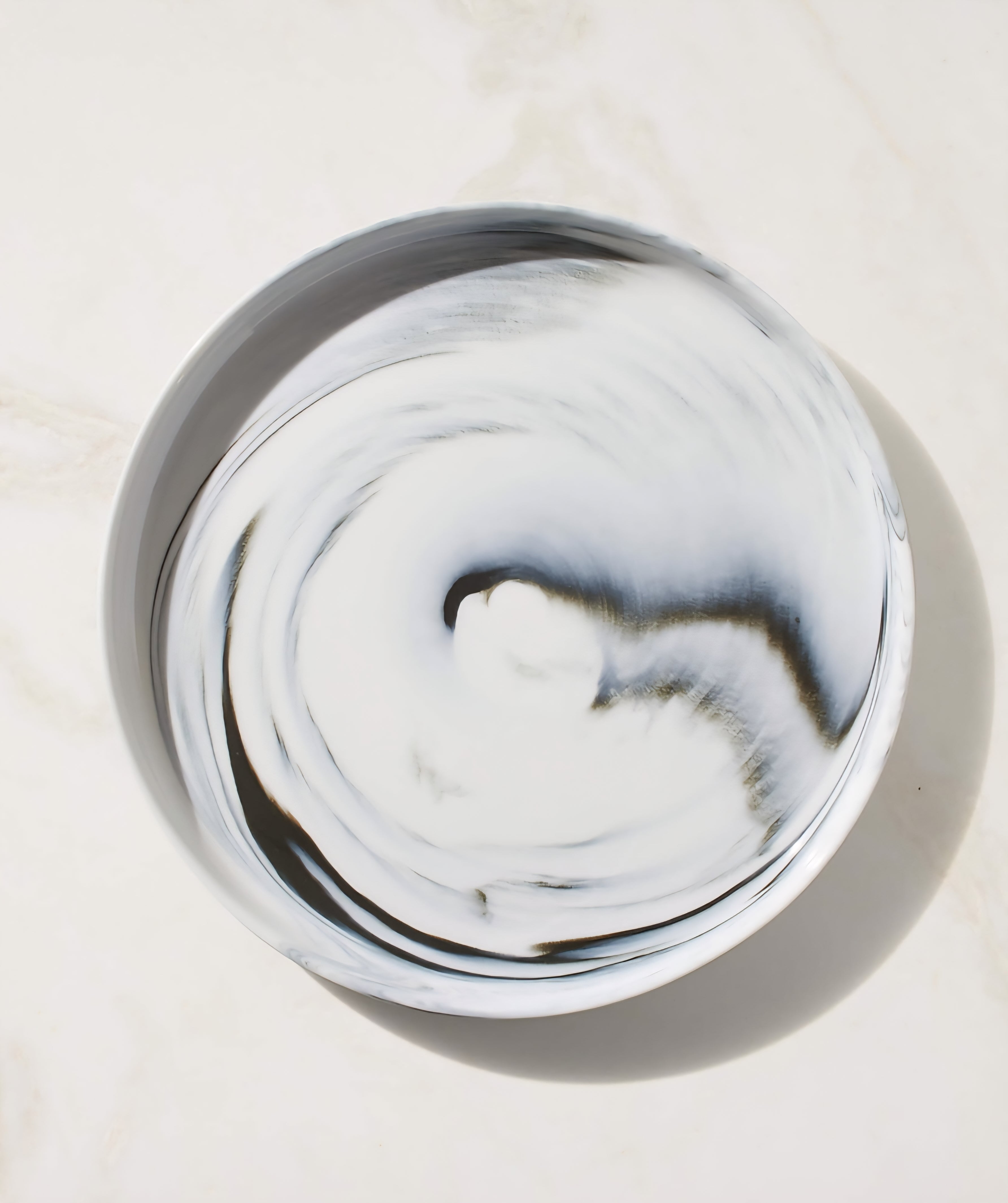THE ONE × Swirl — Black and White Dinner Plates