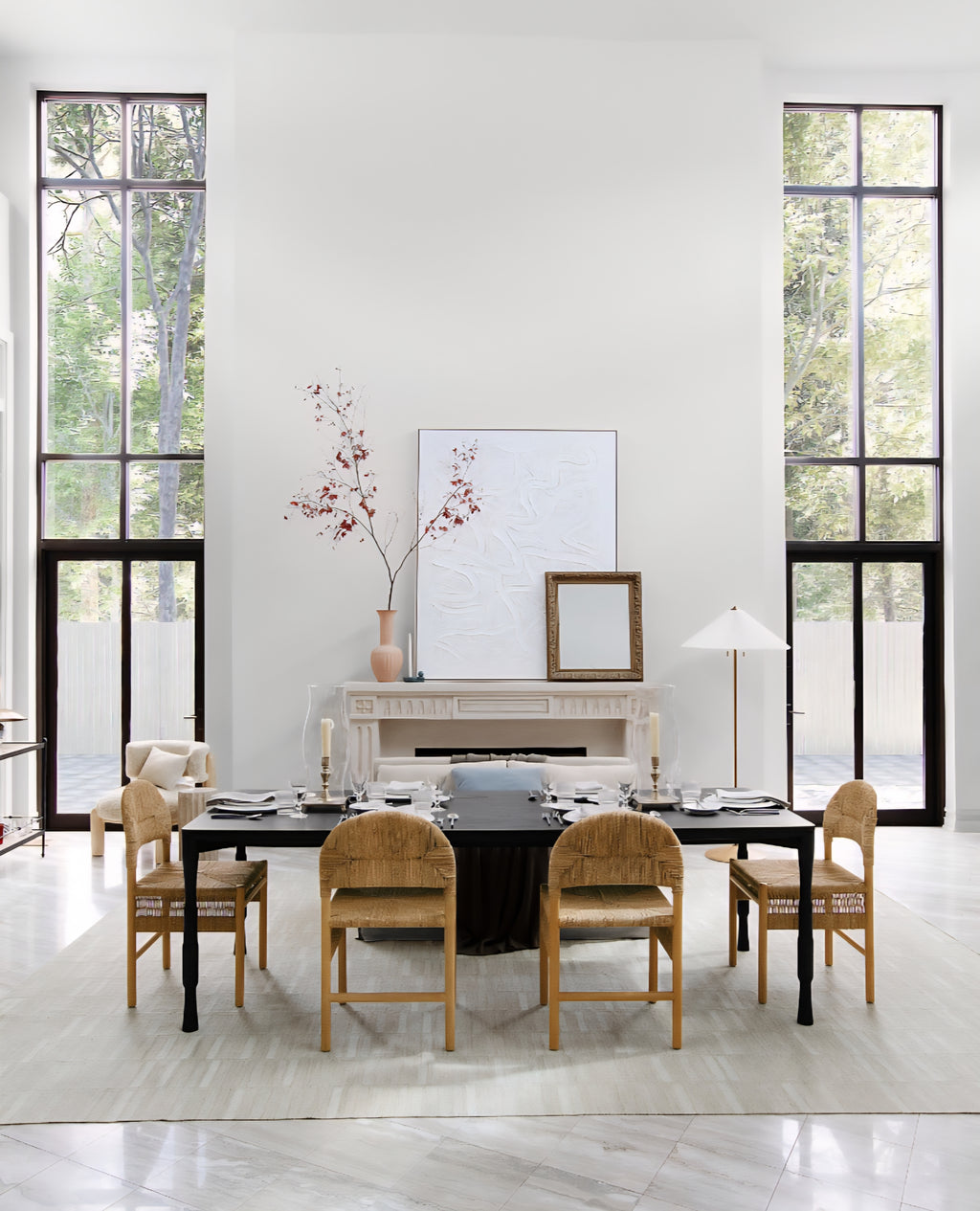 THE ONE × Rustler — Woven Natural Rattan Dining Chair