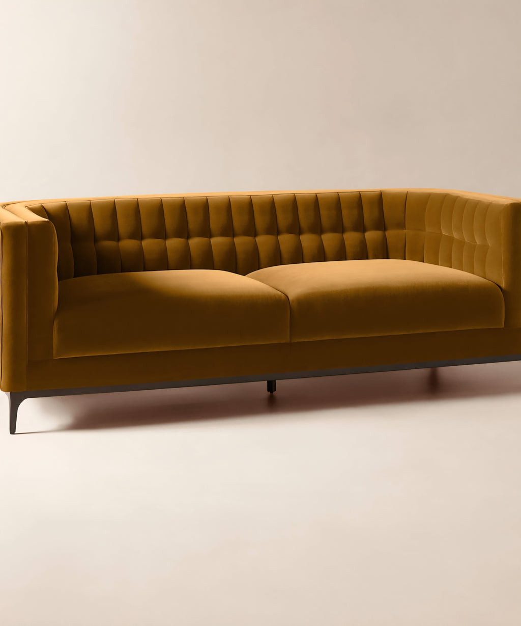 THE ONE × Ambroise — Light Taupe Velvet Sofa