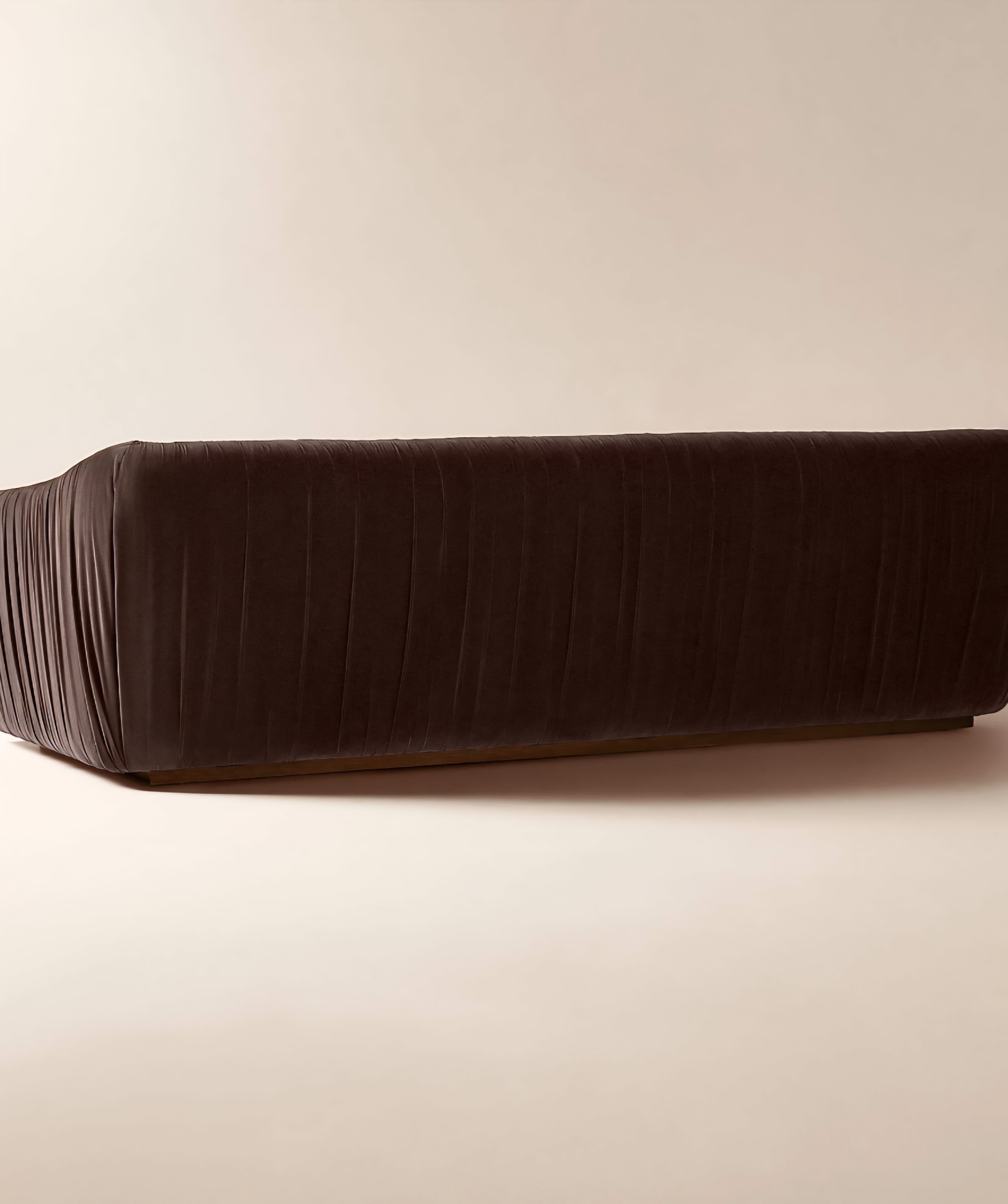 THE ONE × Ruched Velvet Sofa