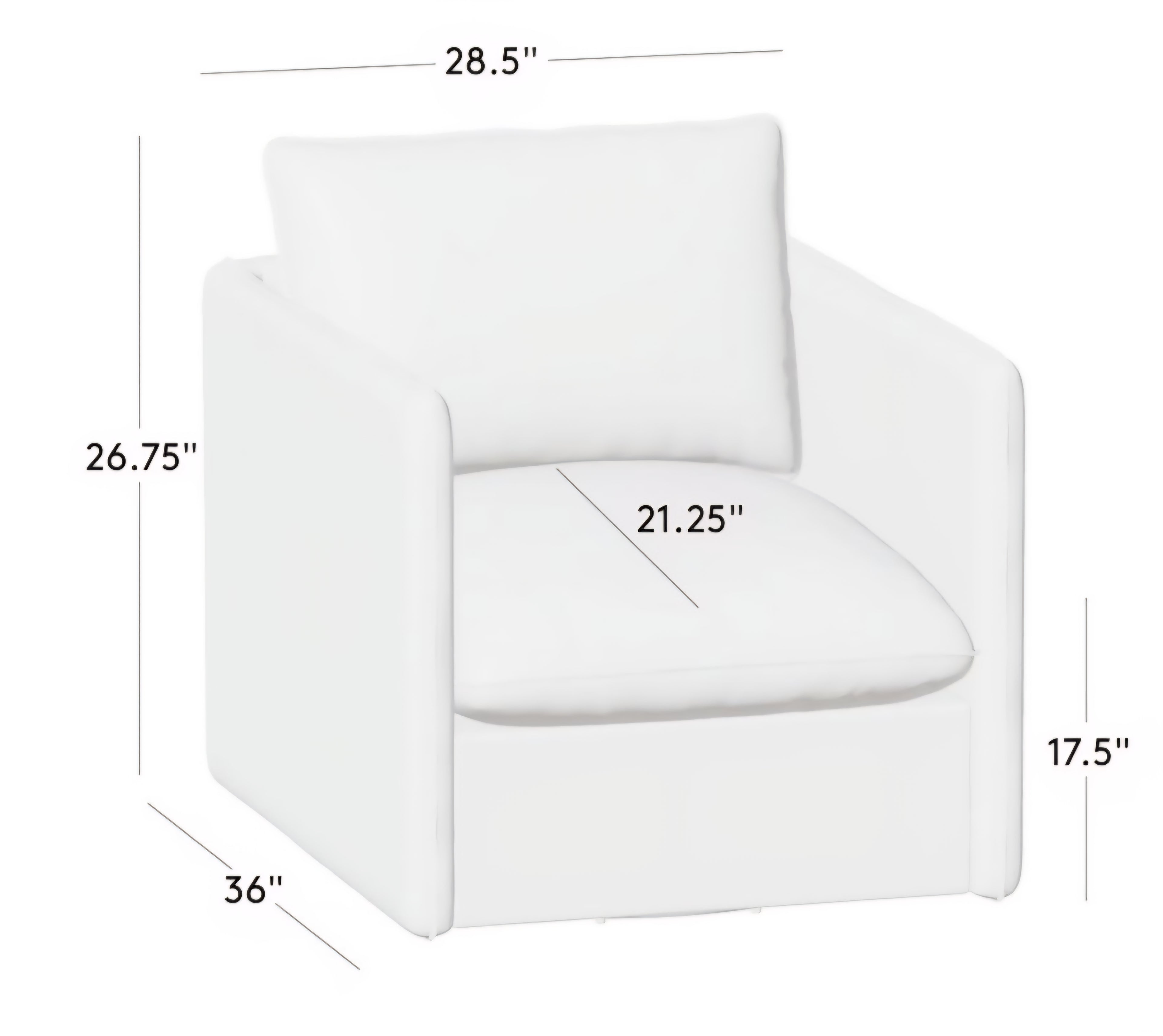 THE ONE × Corroy — Natural Linen Swivel Chair