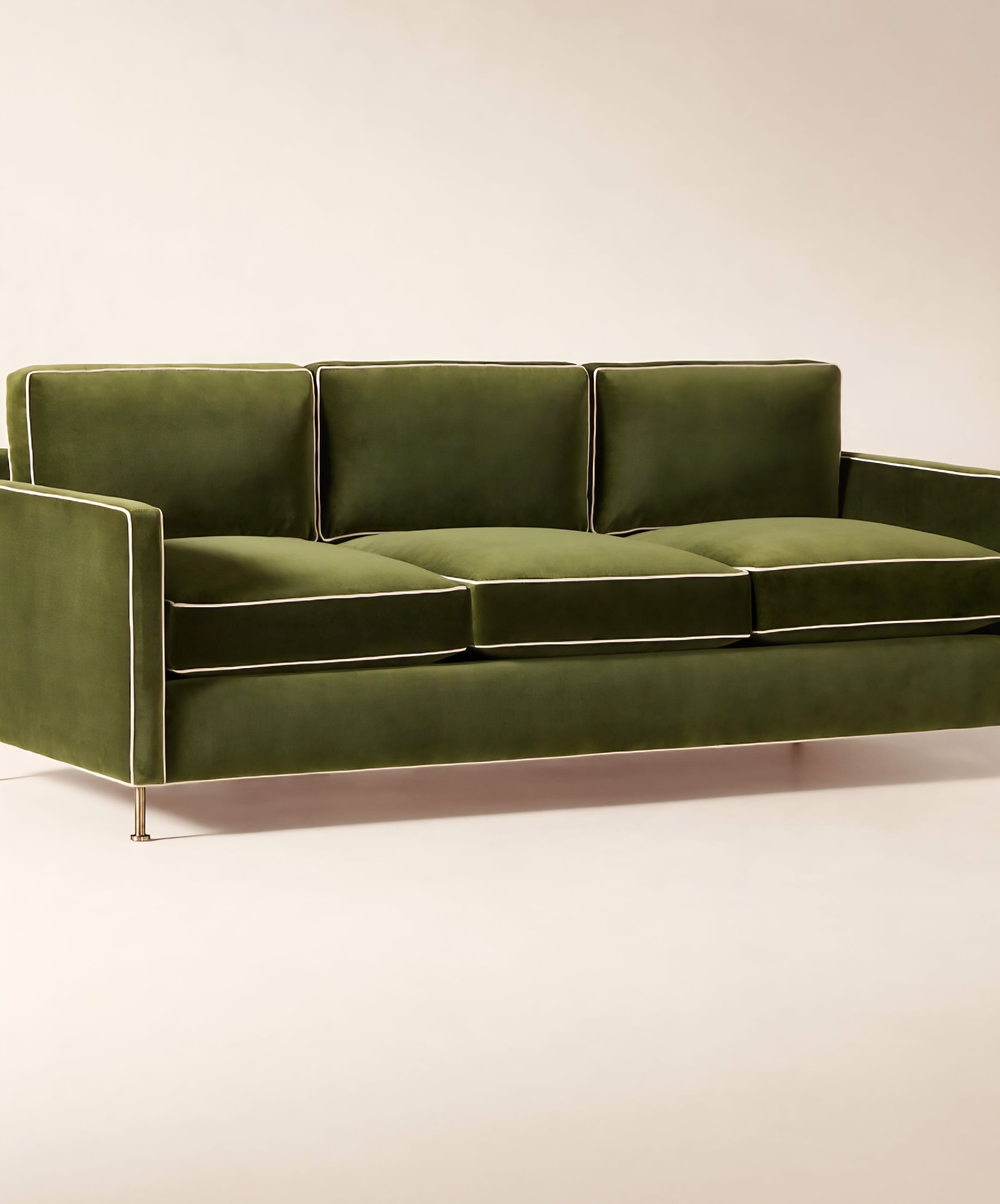 THE ONE × Brett — Jade Green Velvet Sofa