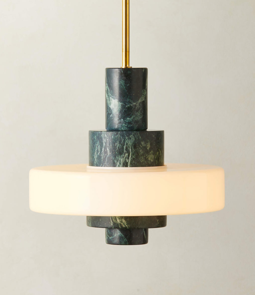 THE ONE × Mercury — Green Marble Pendant Light