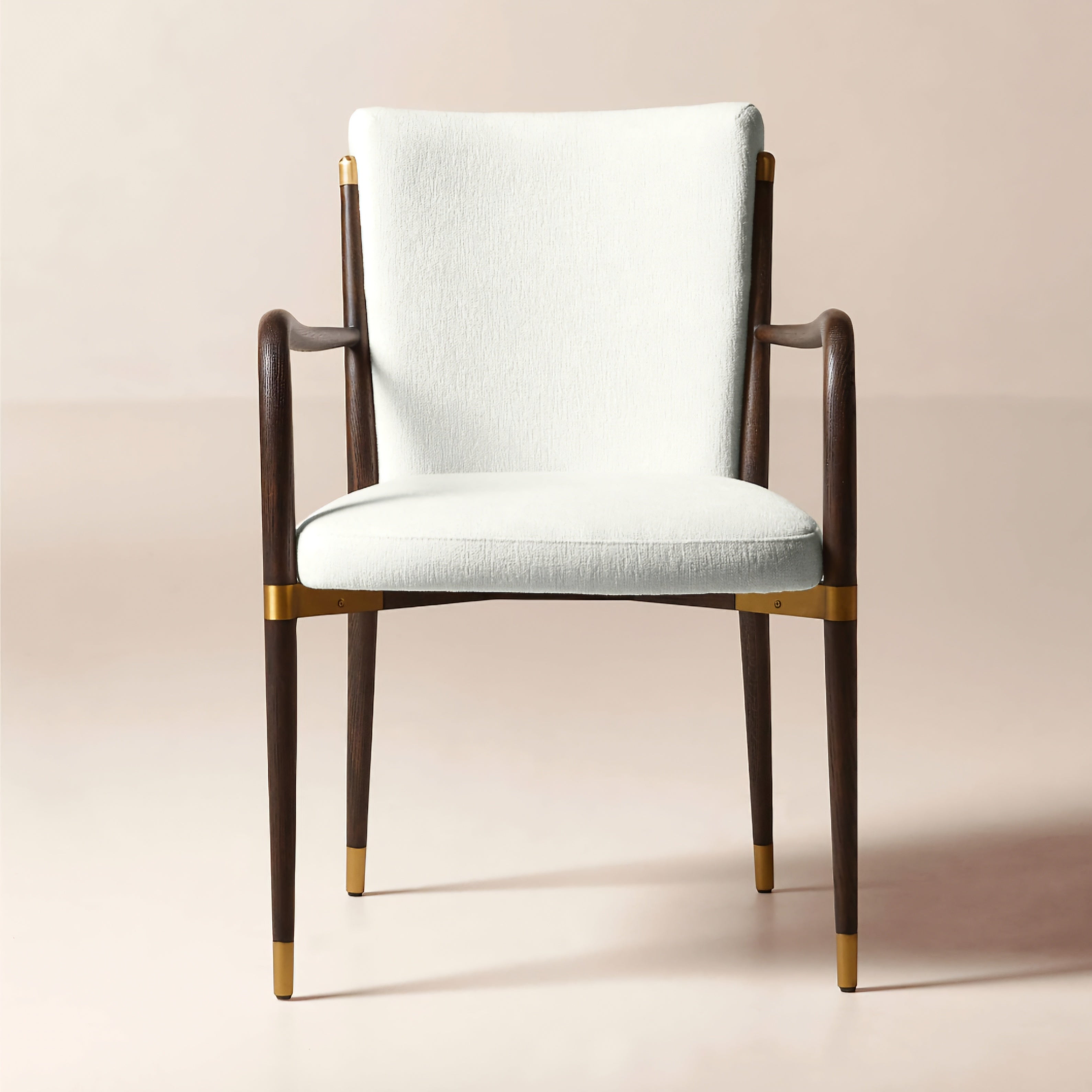 THE ONE × Norrie — Snow White Performance Fabric Dining Armchair