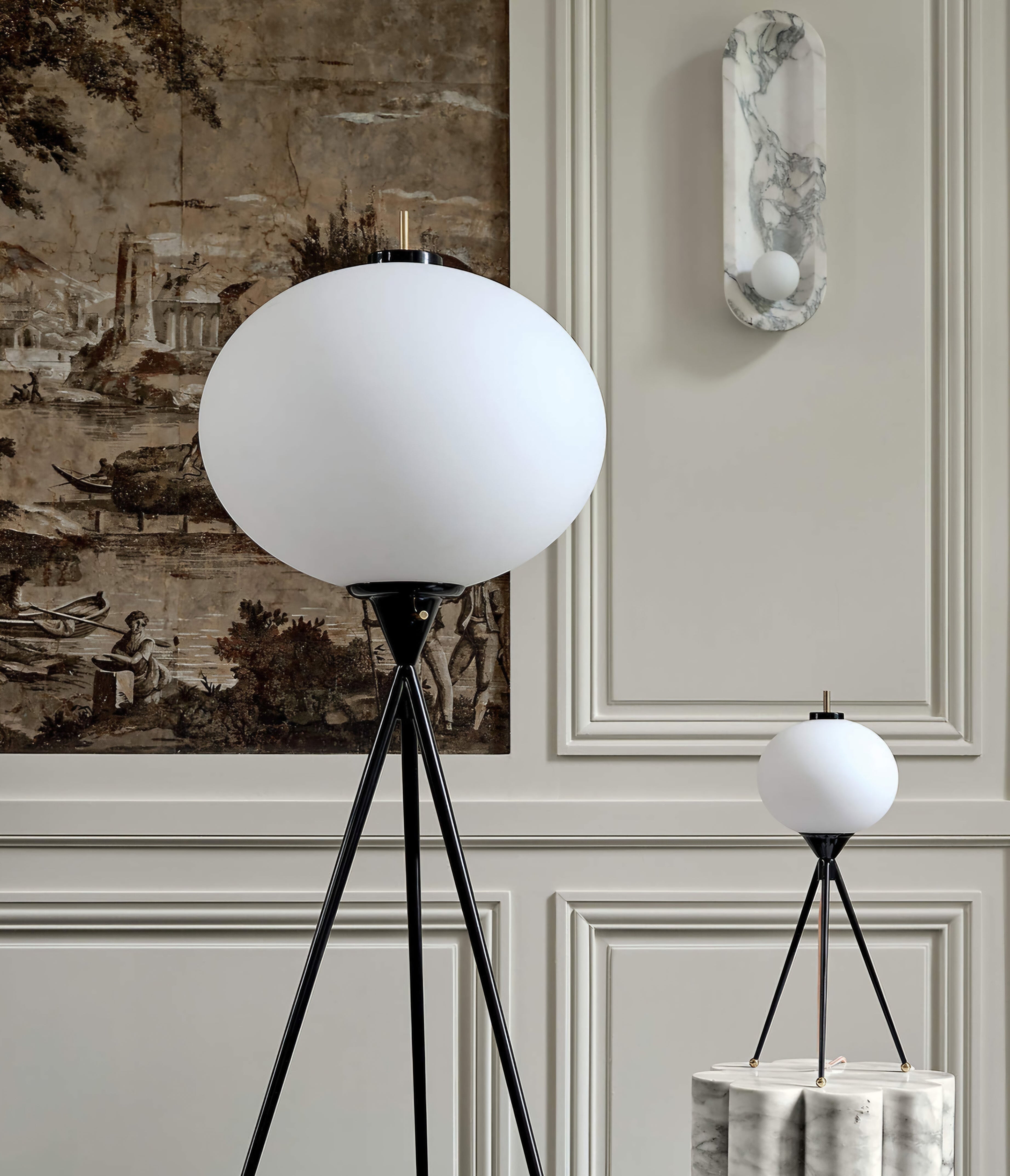 THE ONE × Montaigne — Black Tripod Floor Lamp