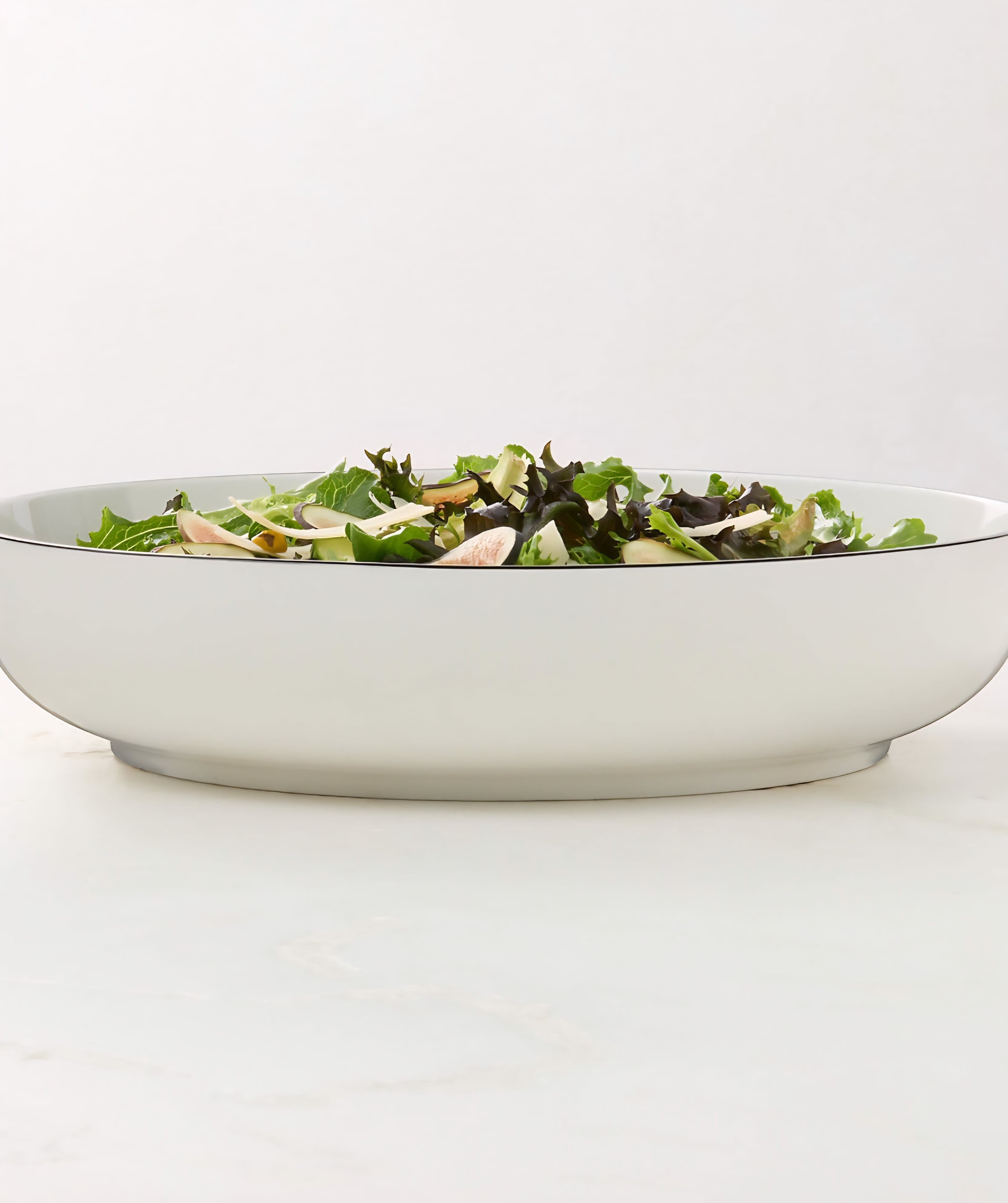 THE ONE × Contact — White Ceramic Serving Bowl