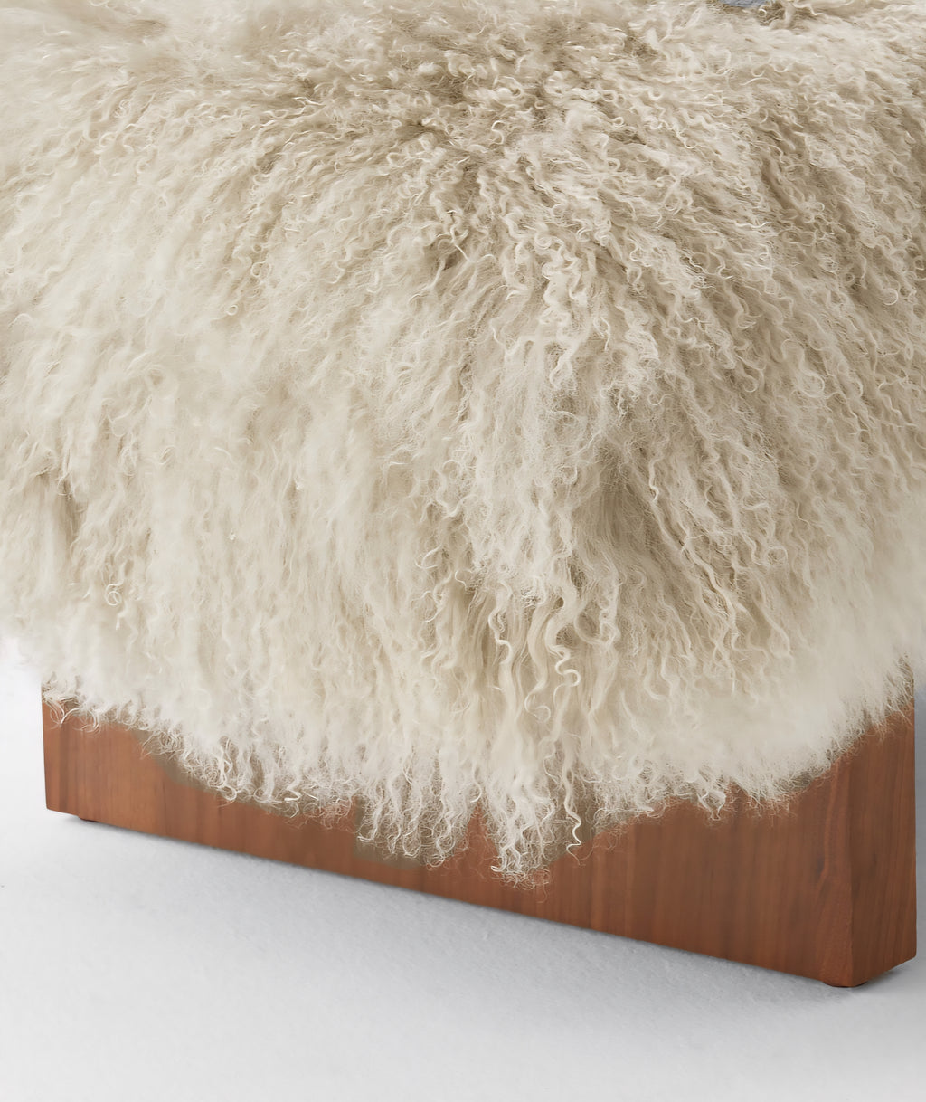 THE ONE × Socca — Sheepskin Upholstered Bench
