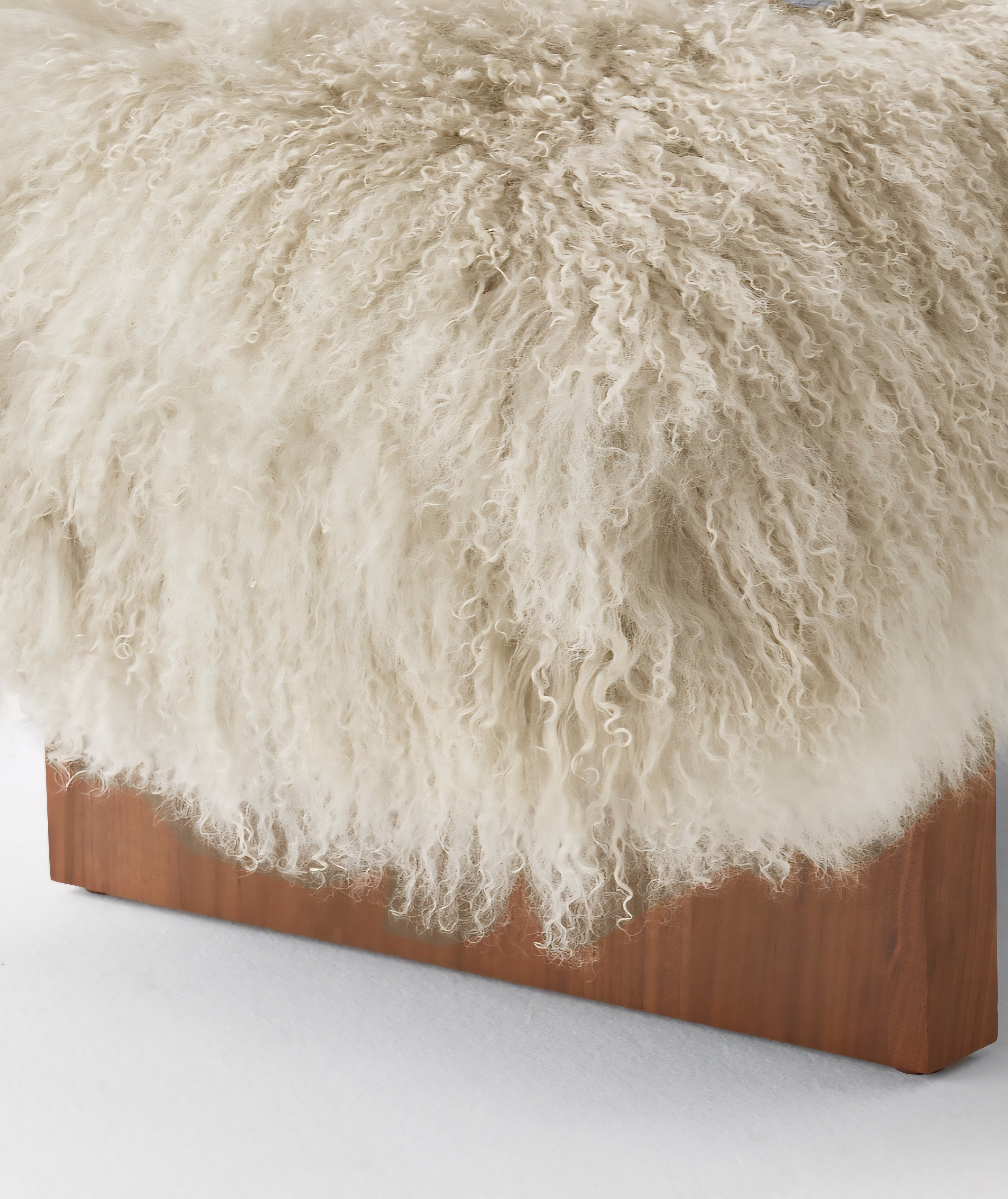 THE ONE × Socca — Sheepskin Upholstered Bench