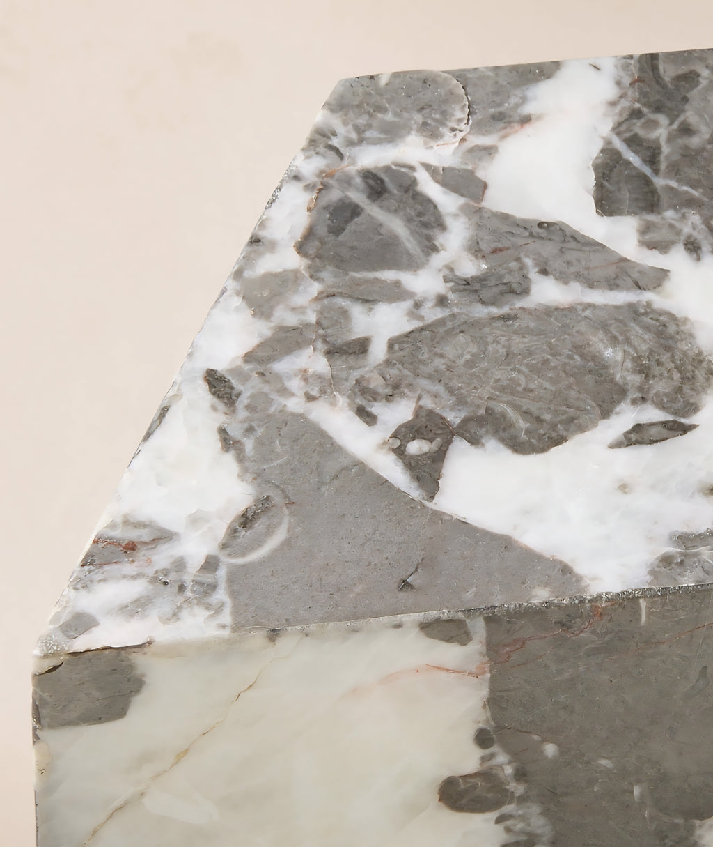 THE ONE × Saul — Grey Marble Drink Table