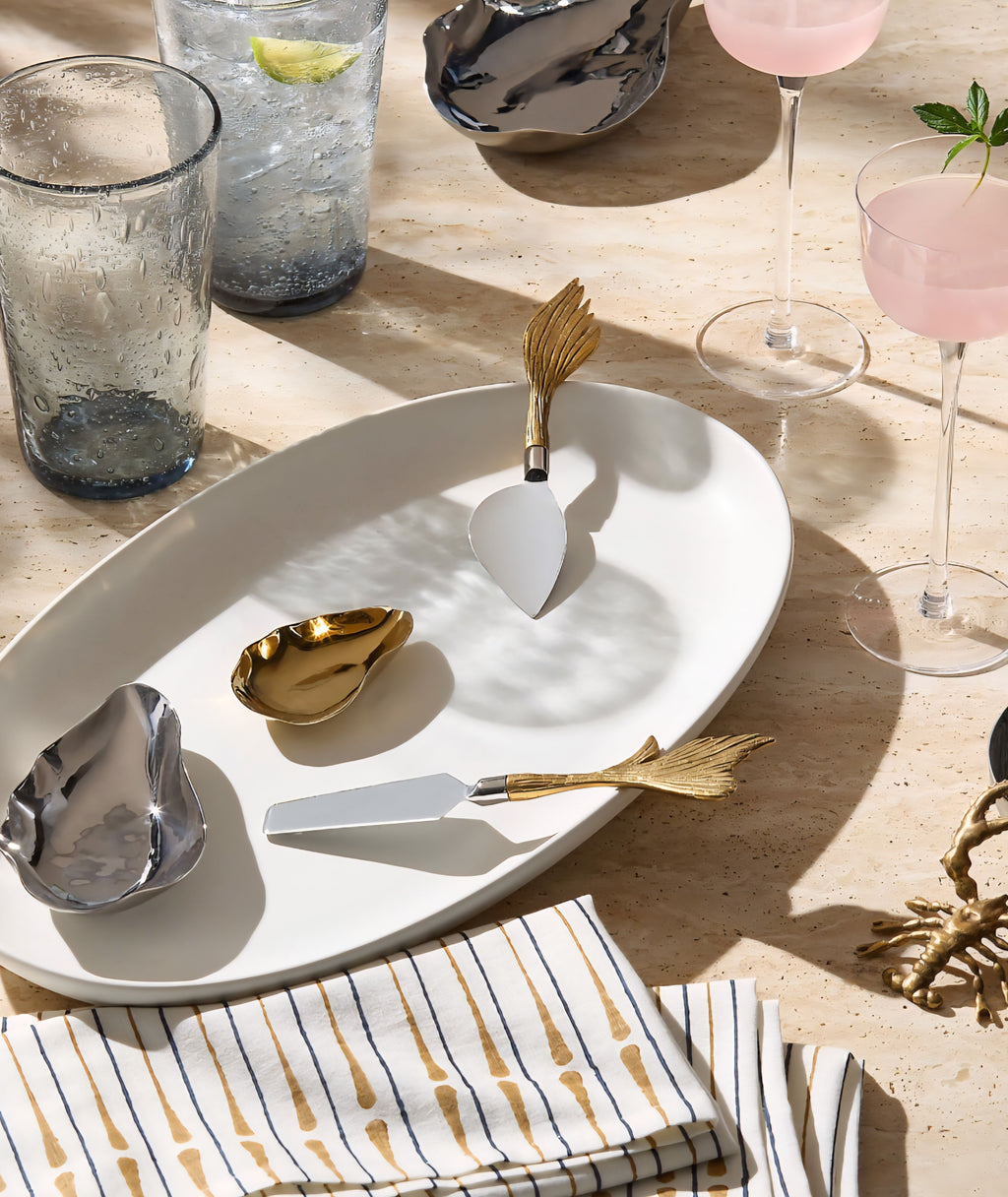 THE ONE × Oyster — Stainless Steel and Brass Pinch Bowl Set