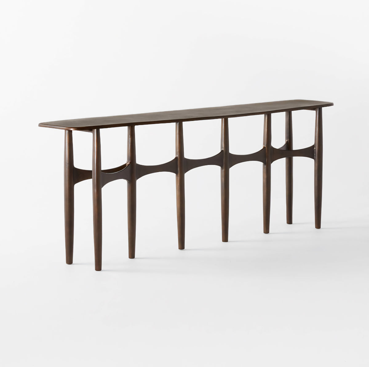 THE ONE × Bixby — White Cast Aluminum Console Table