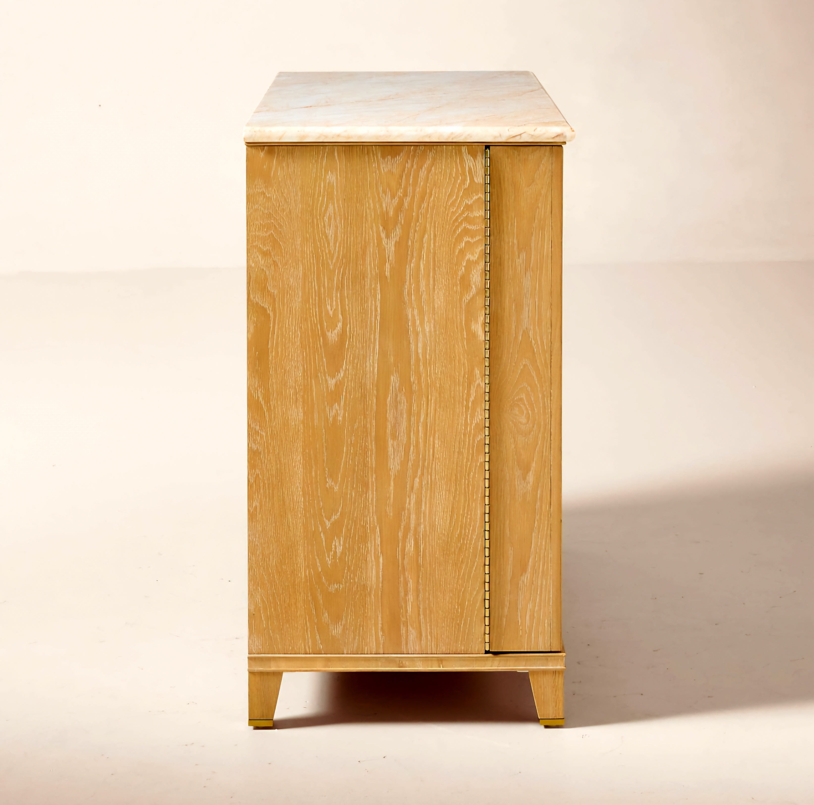 THE ONE × Tribeca — Marble and White Oak Bar Cabinet